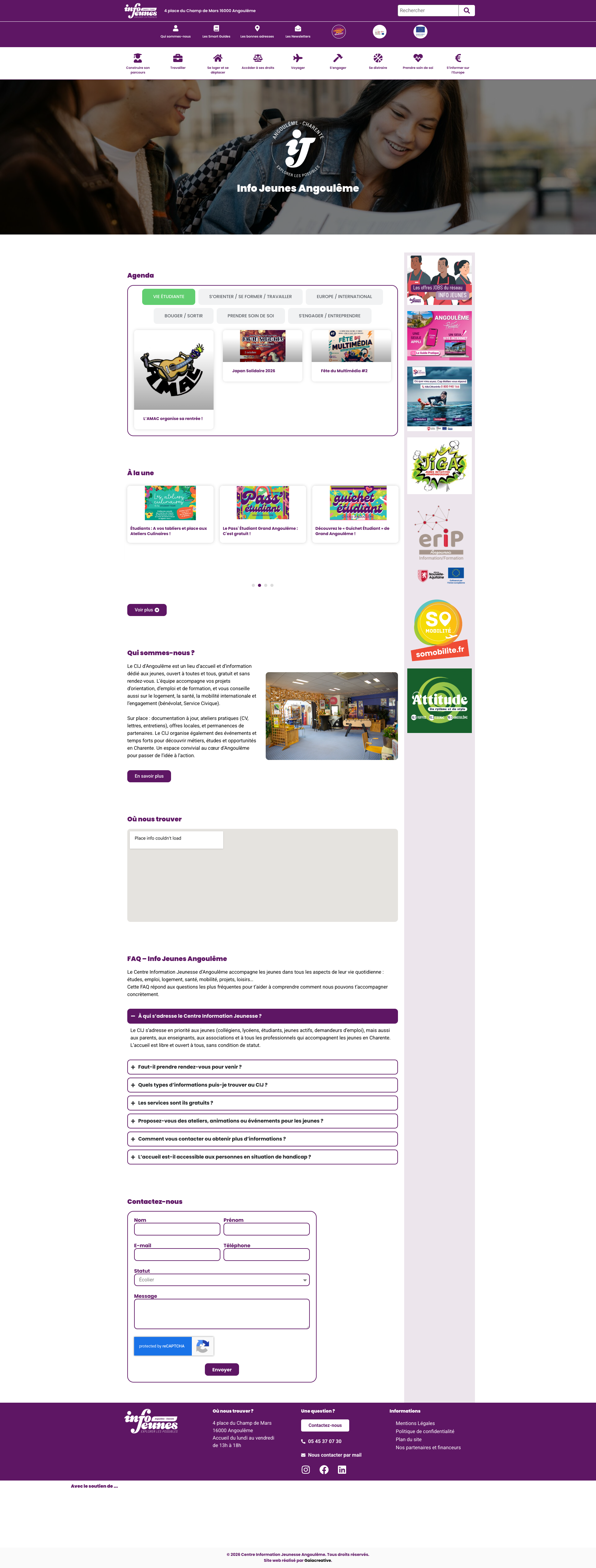 Aperçu du site