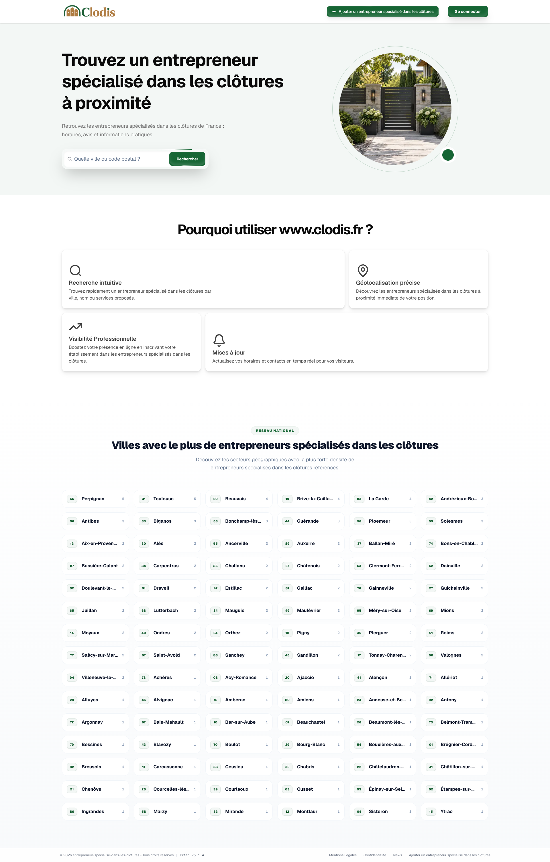 Aperçu du site