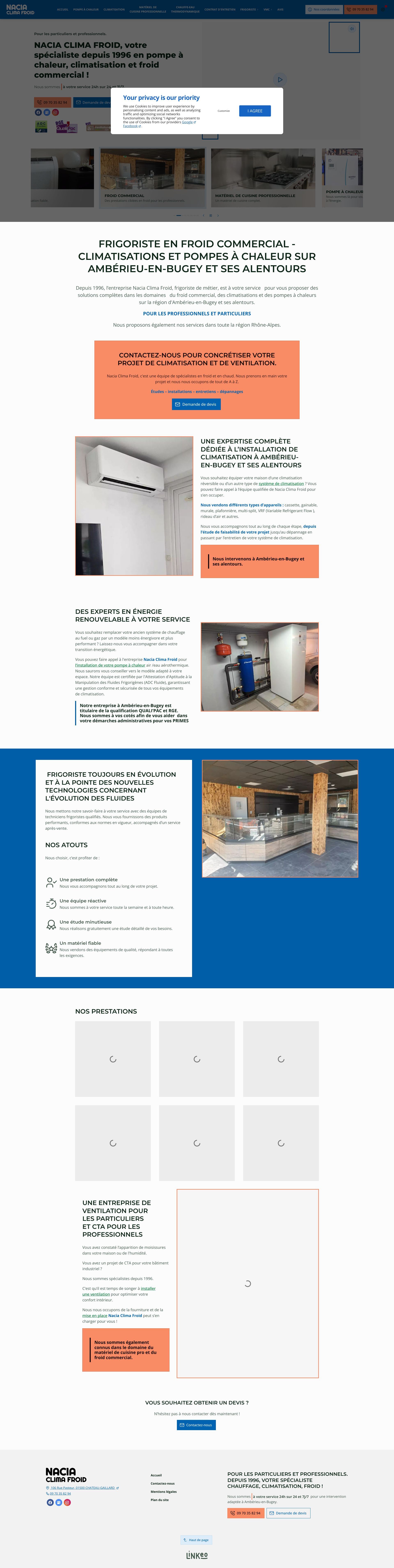 Aperçu du site