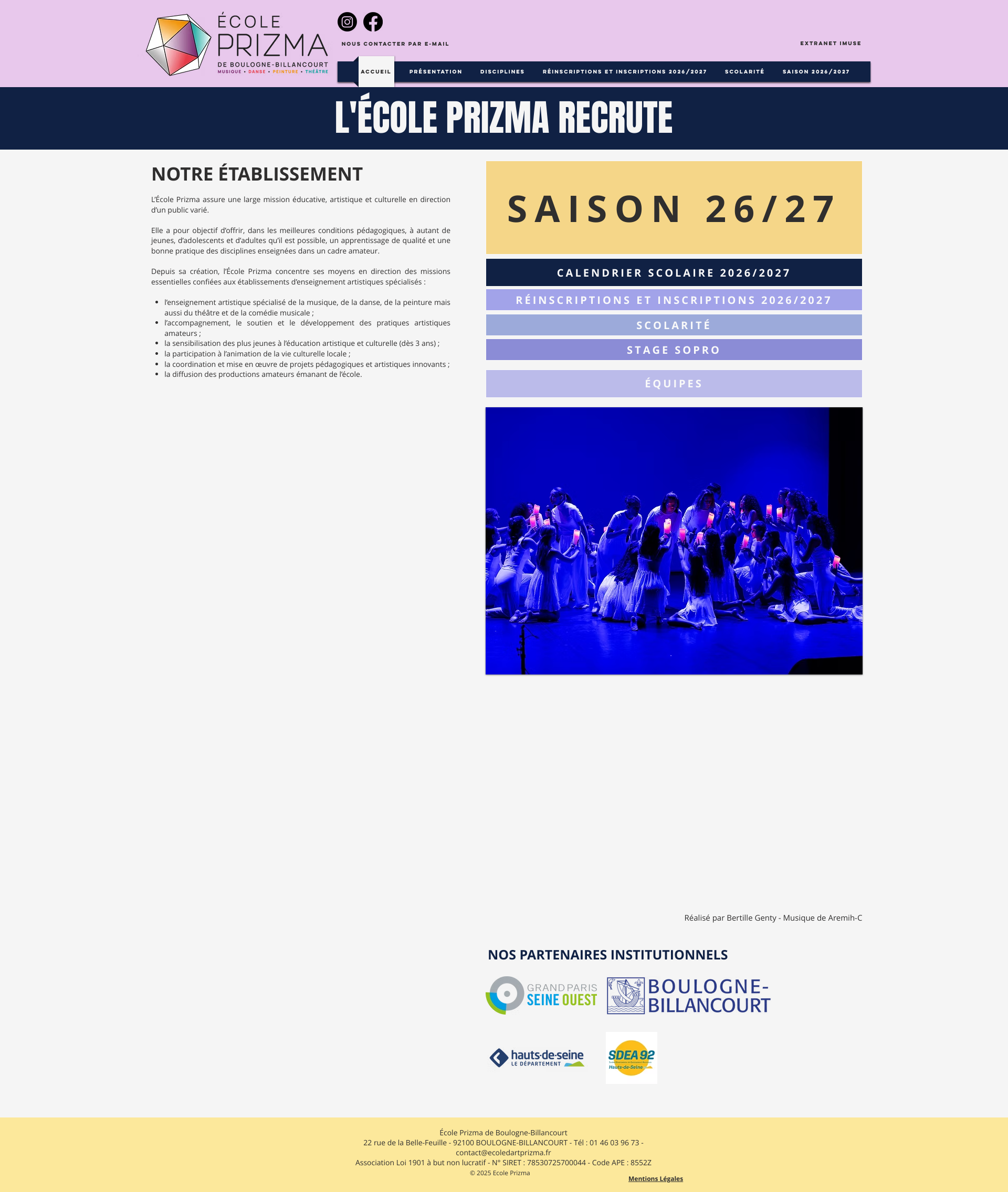 Aperçu du site
