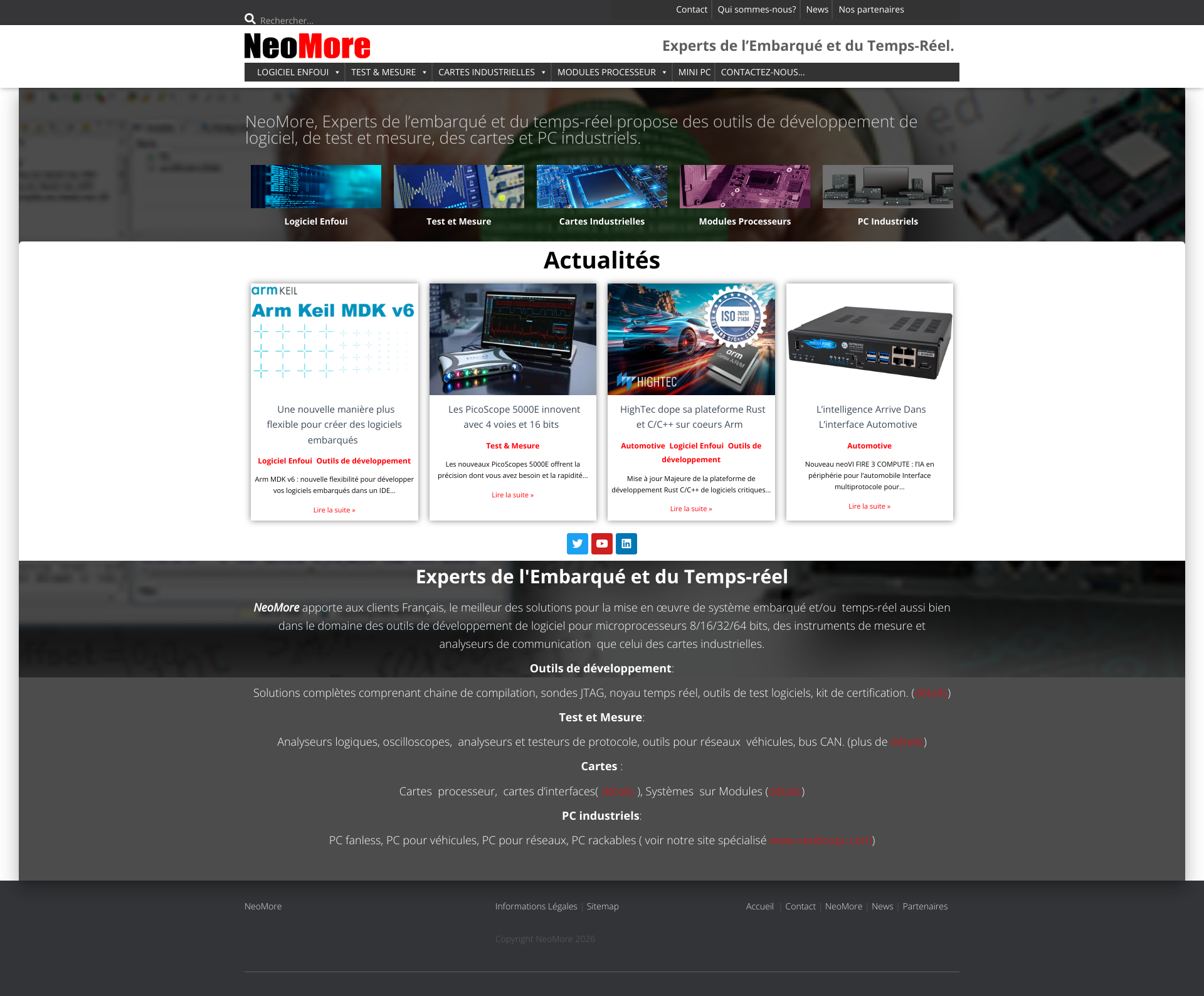 Aperçu du site