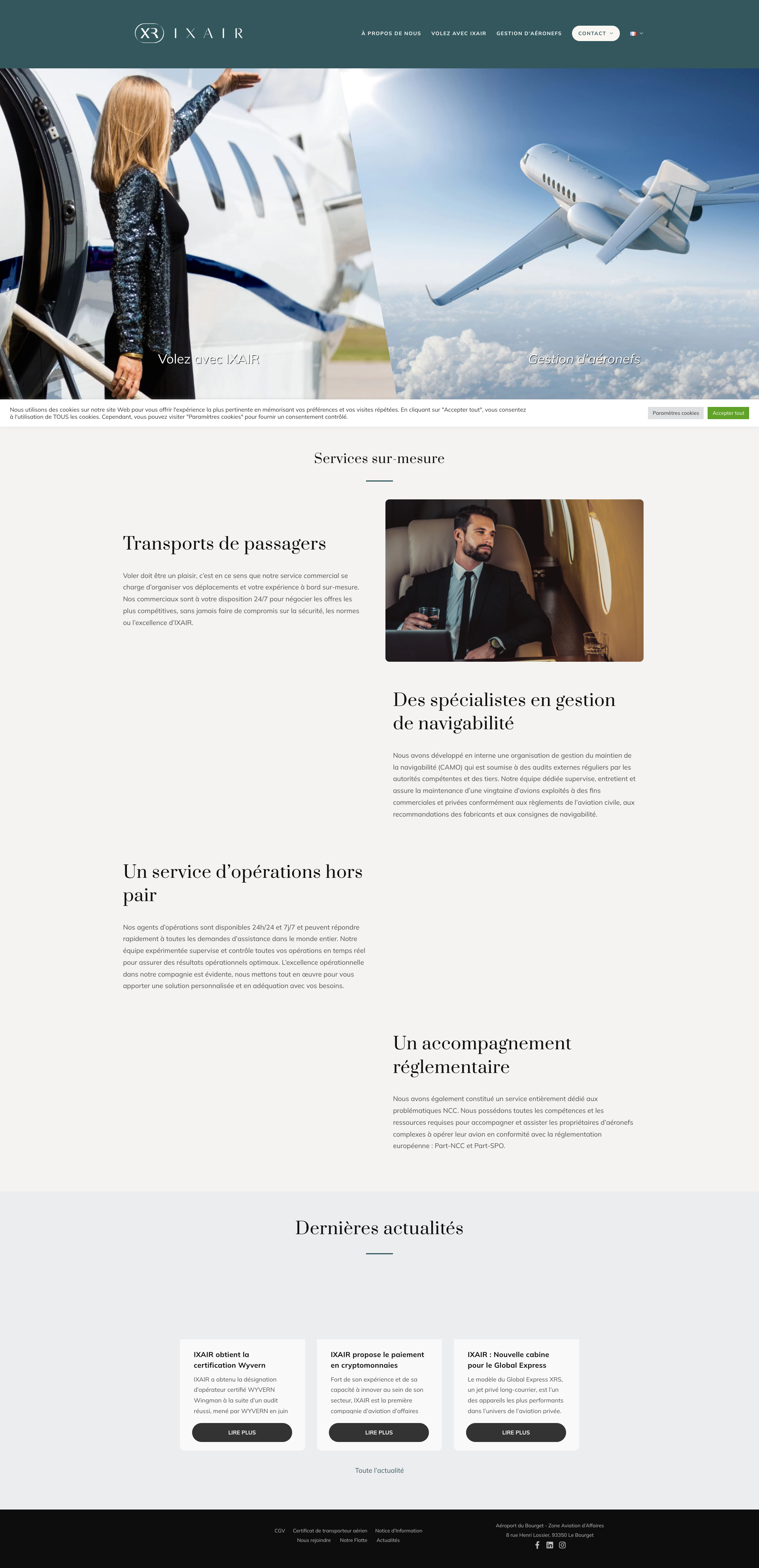 Aperçu du site