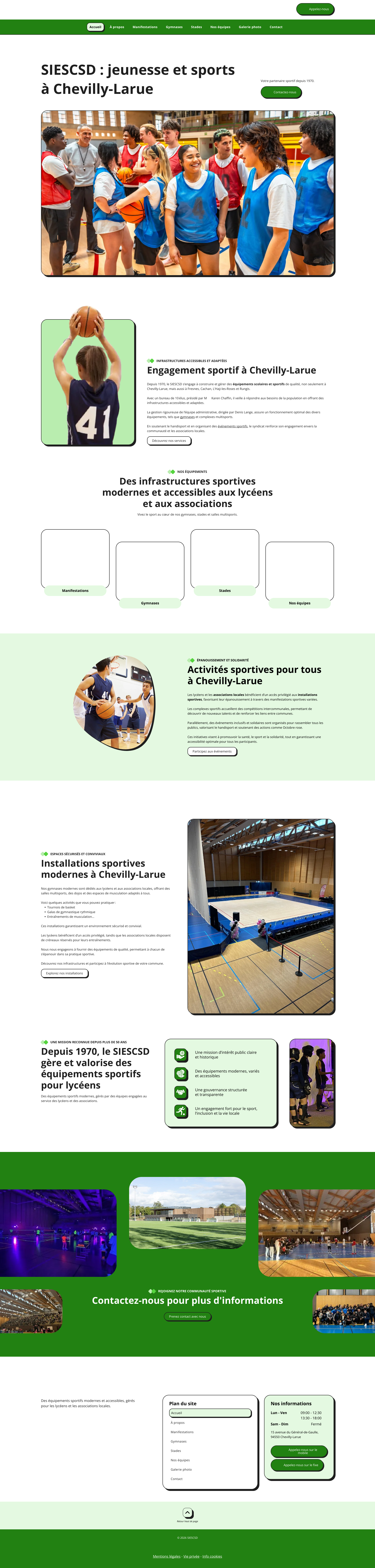 Aperçu du site