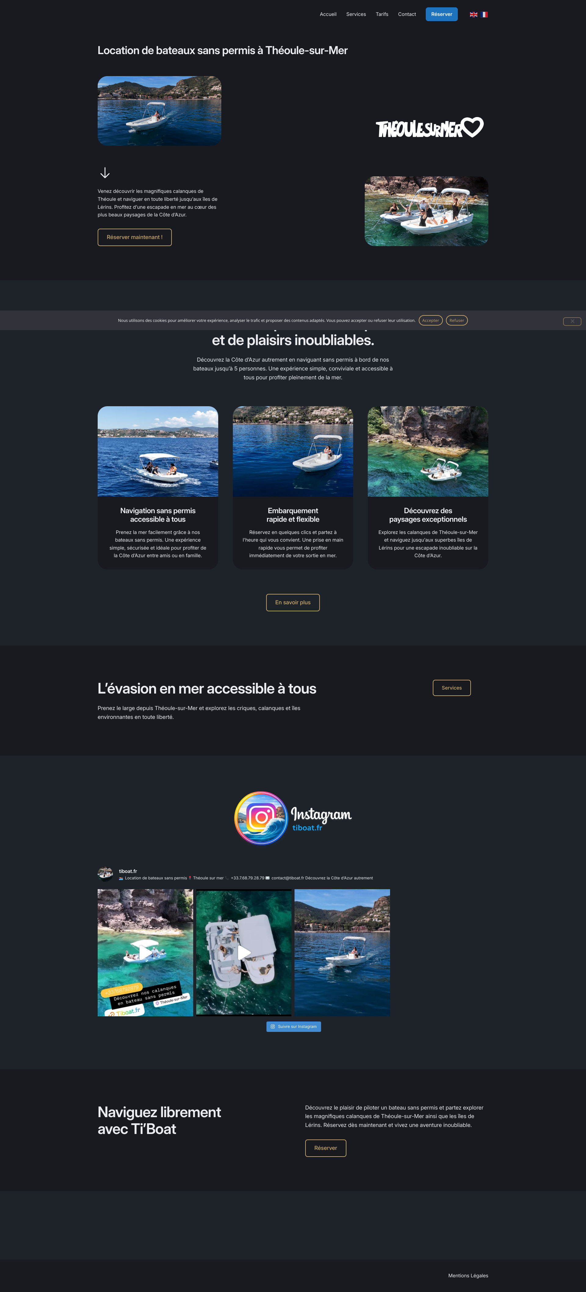 Aperçu du site