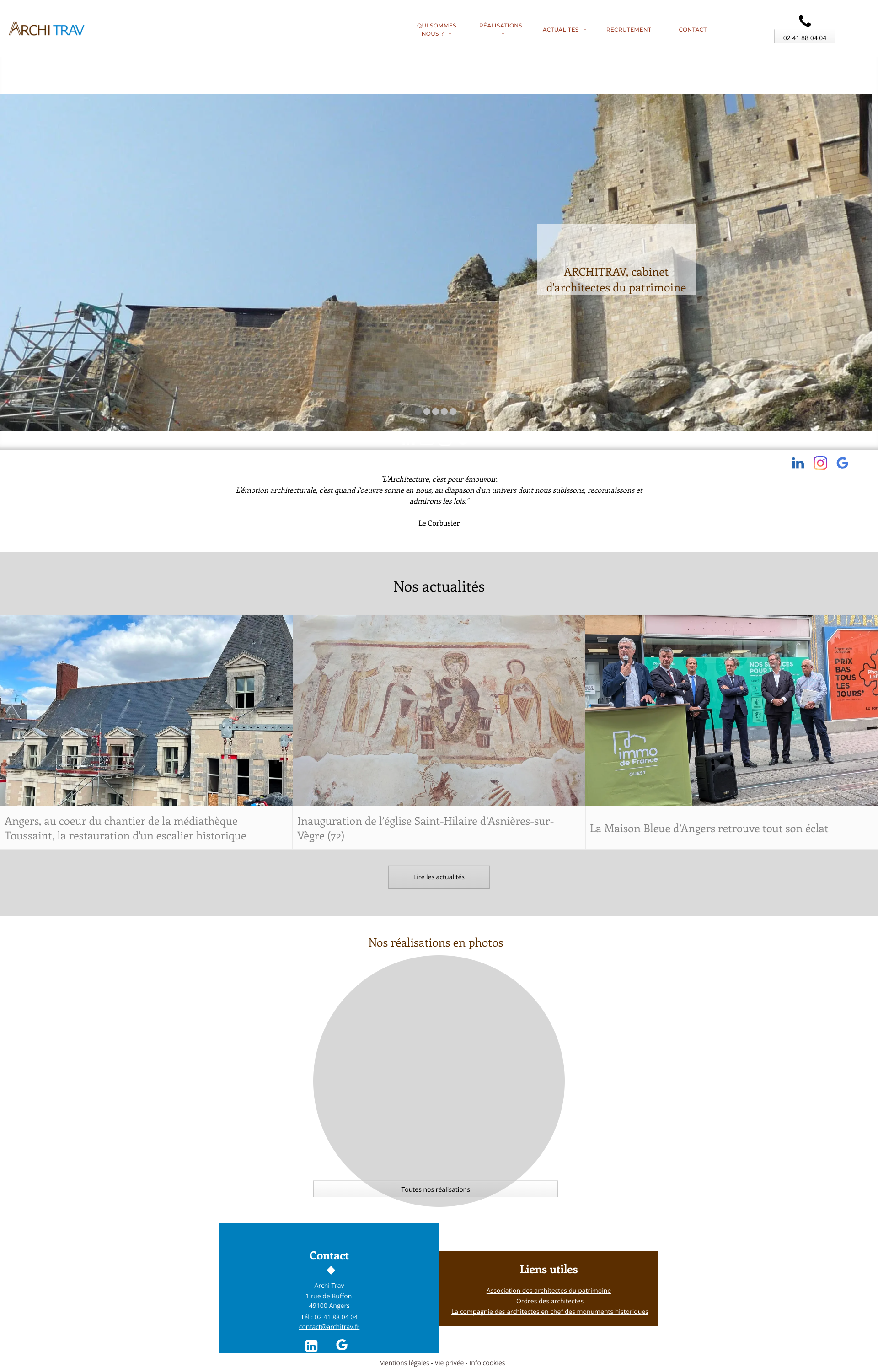 Aperçu du site