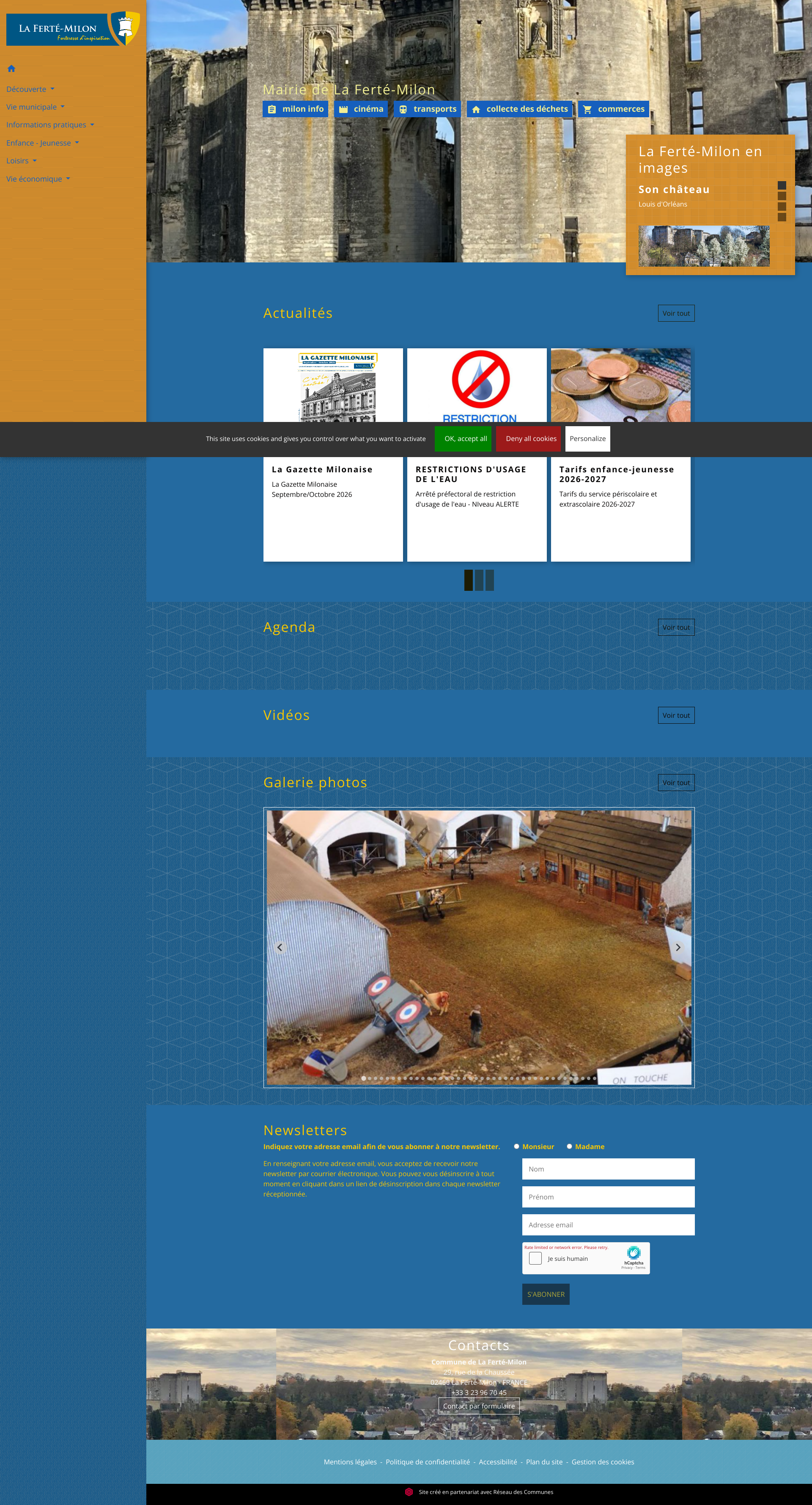 Aperçu du site