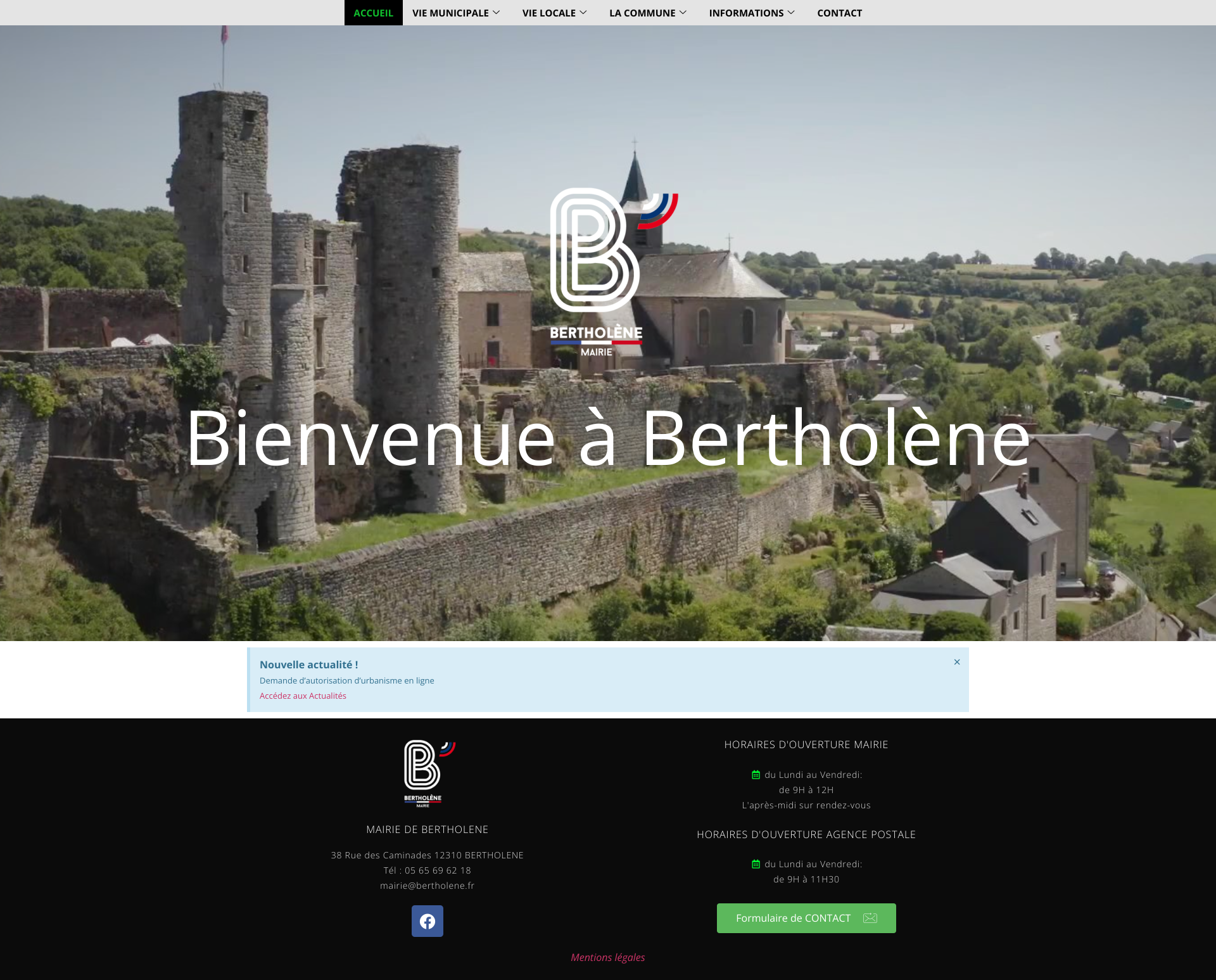 Aperçu du site
