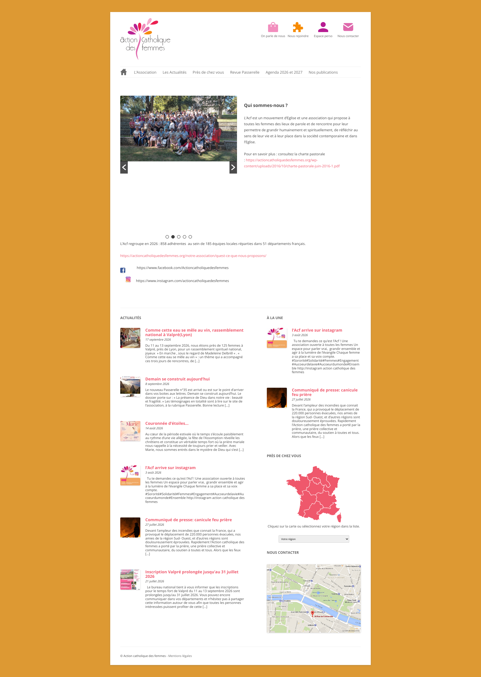 Aperçu du site