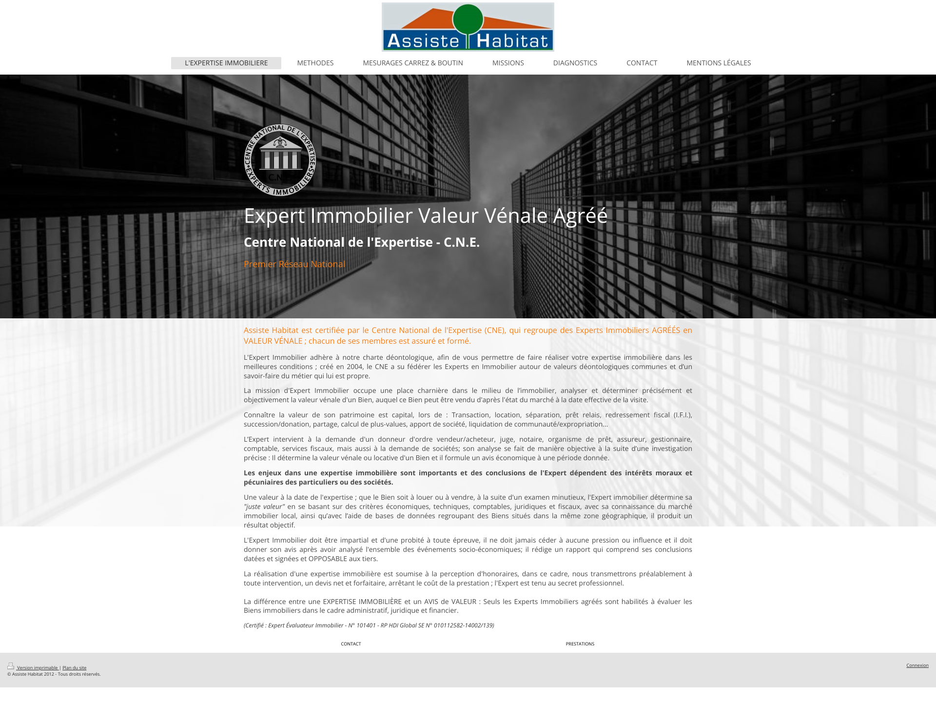 Aperçu du site