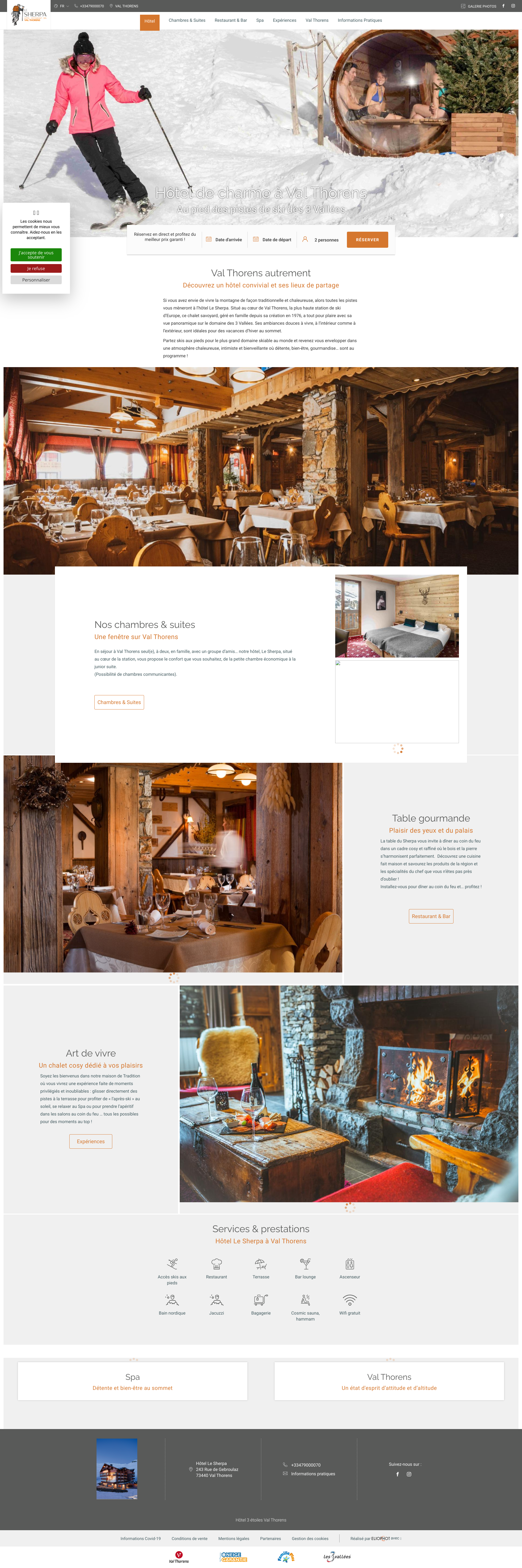 Aperçu du site