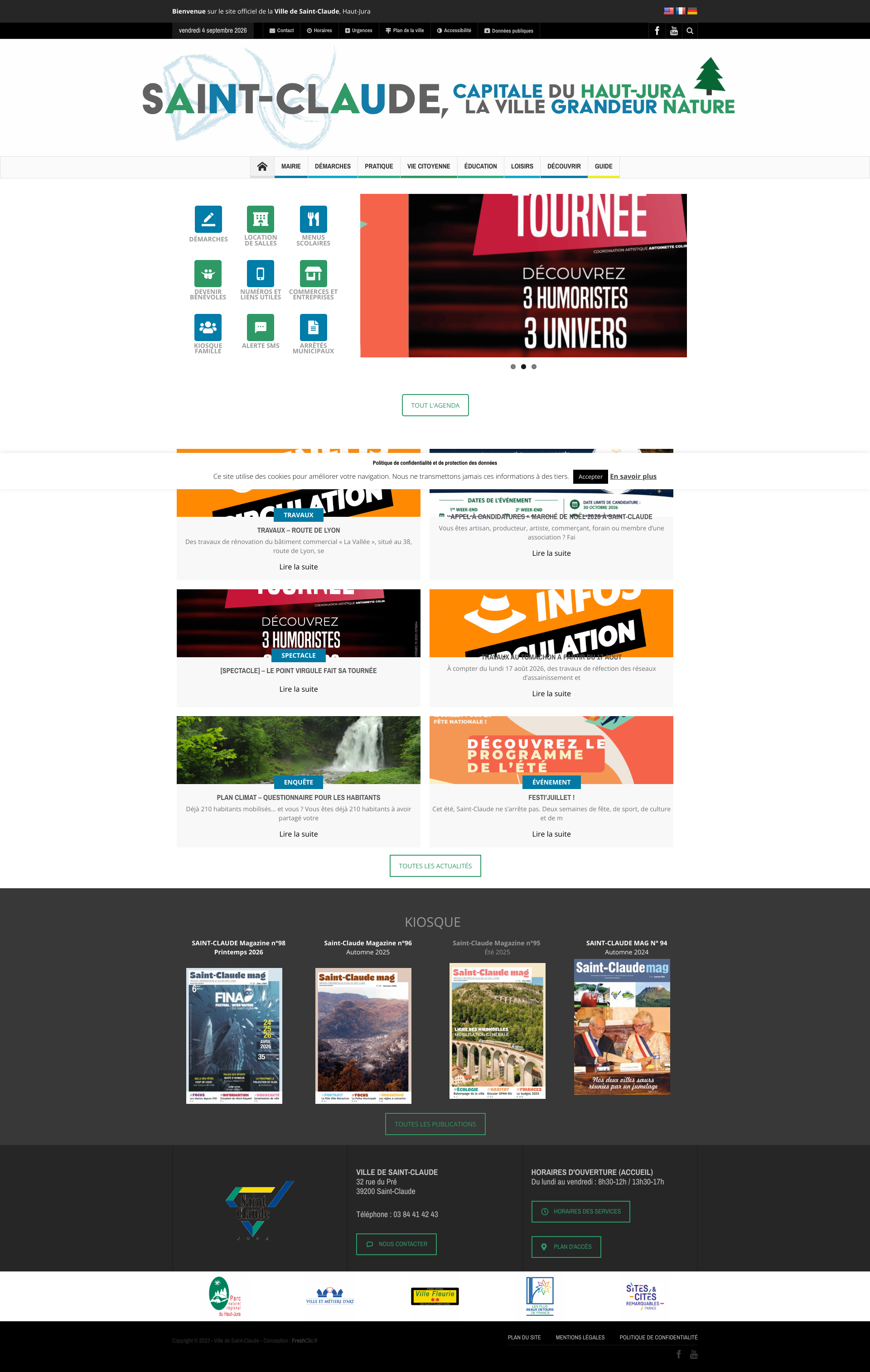 Aperçu du site