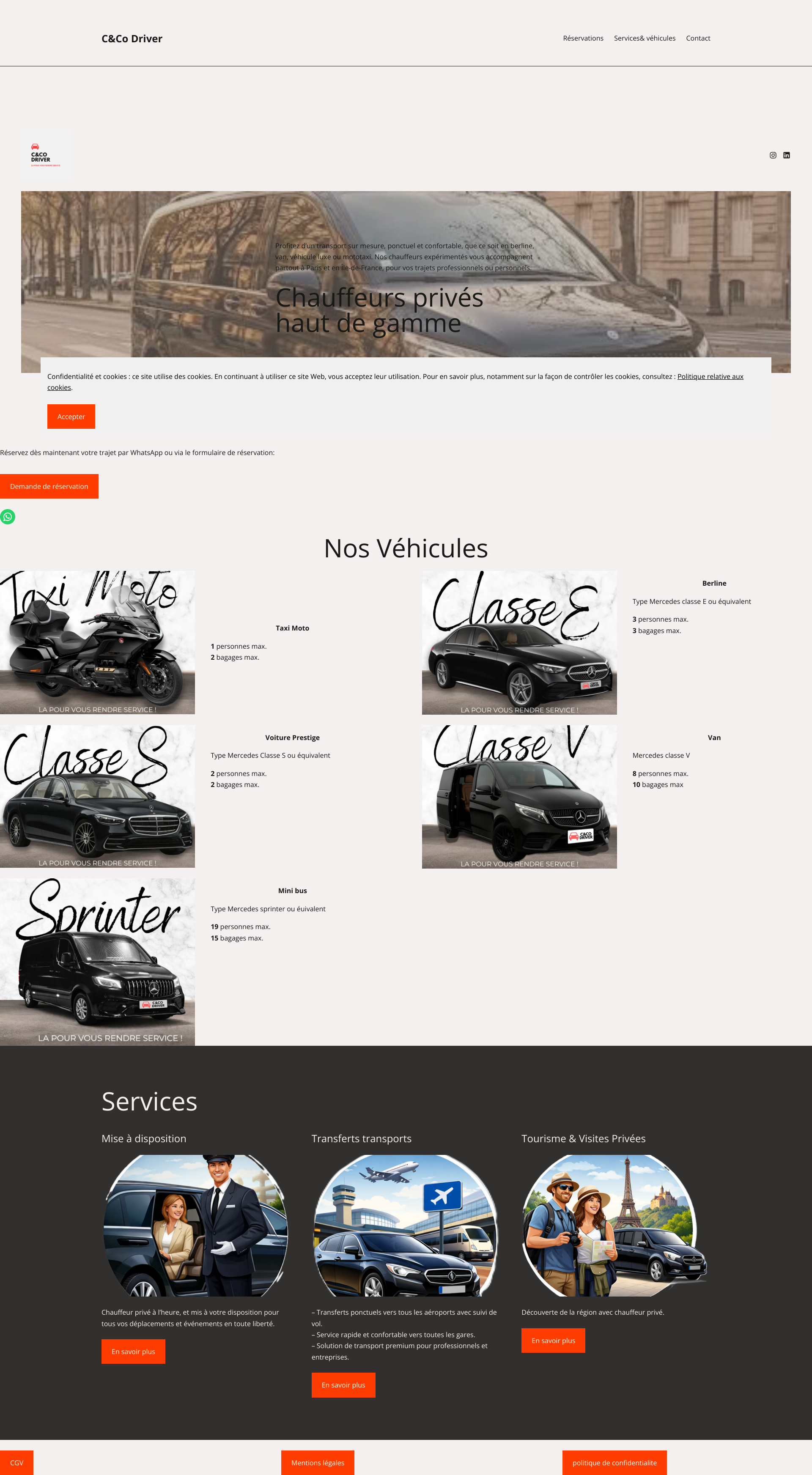 Aperçu du site