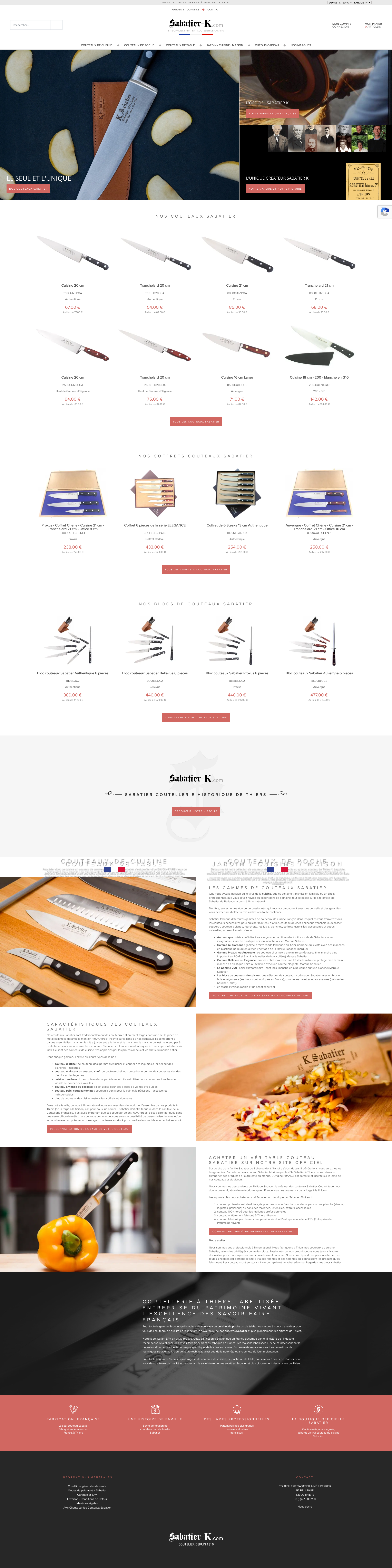 Aperçu du site