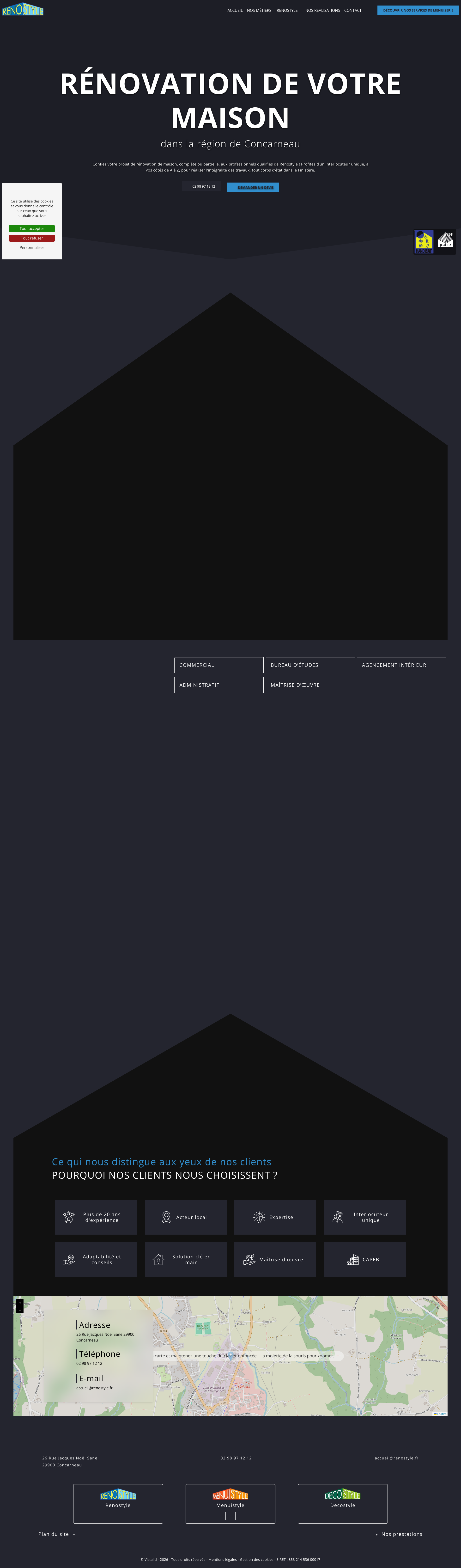 Aperçu du site