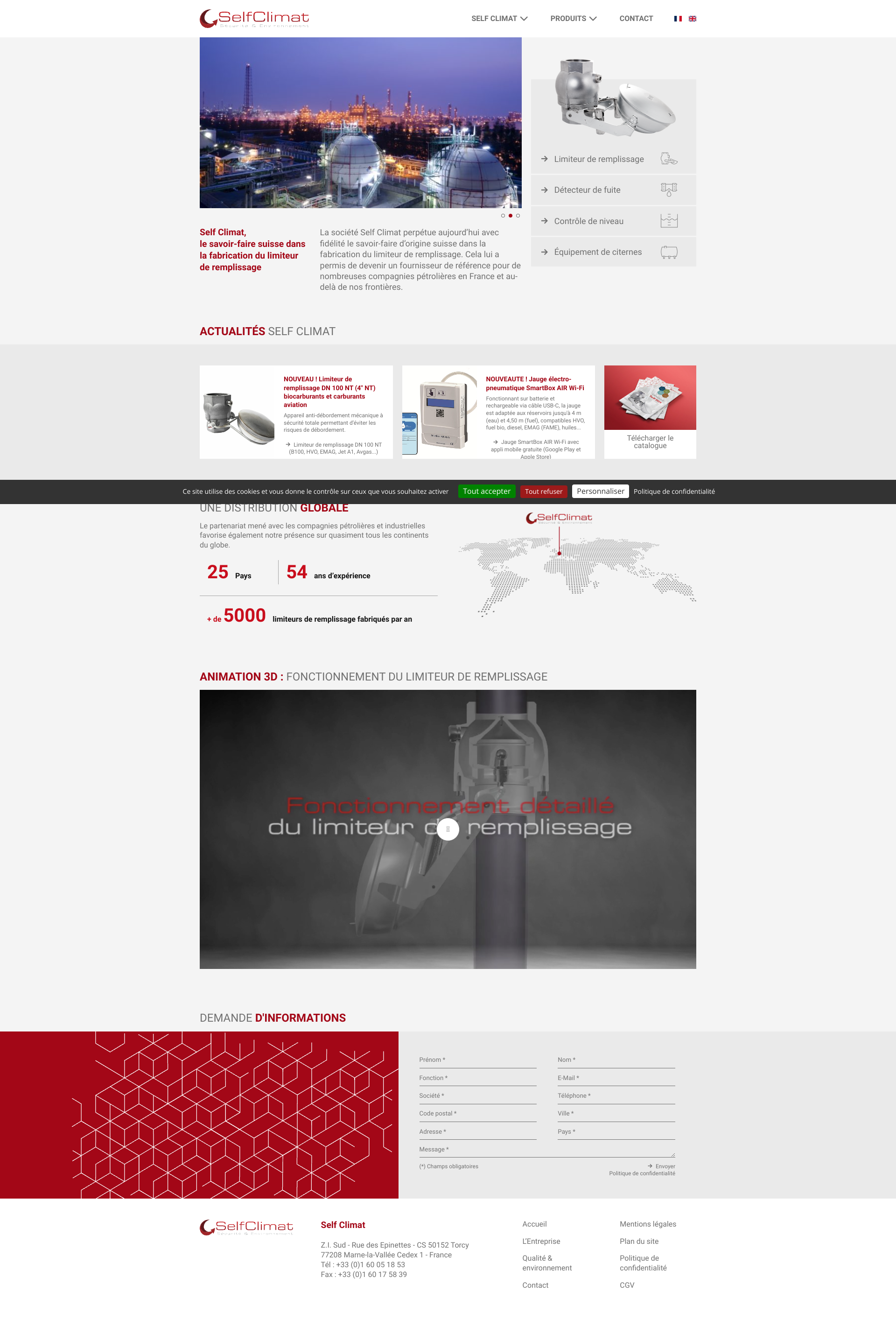 Aperçu du site
