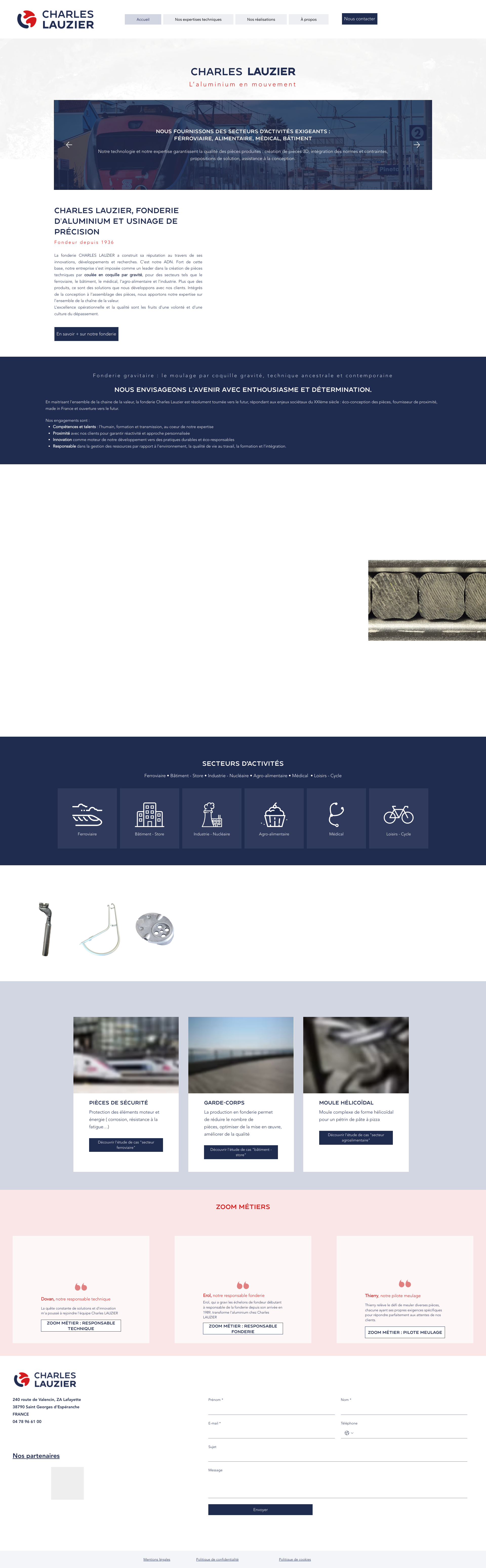 Aperçu du site