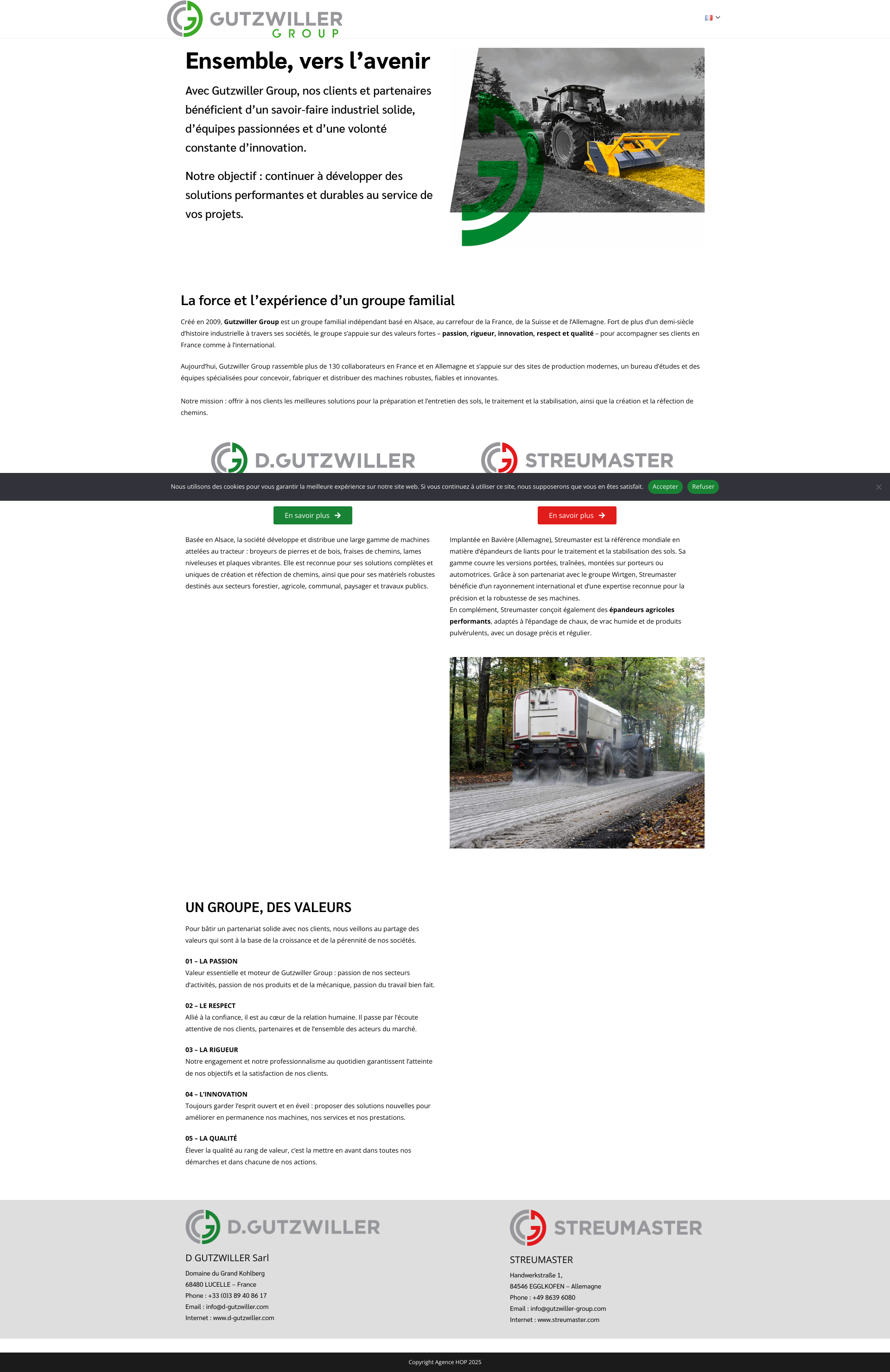 Aperçu du site