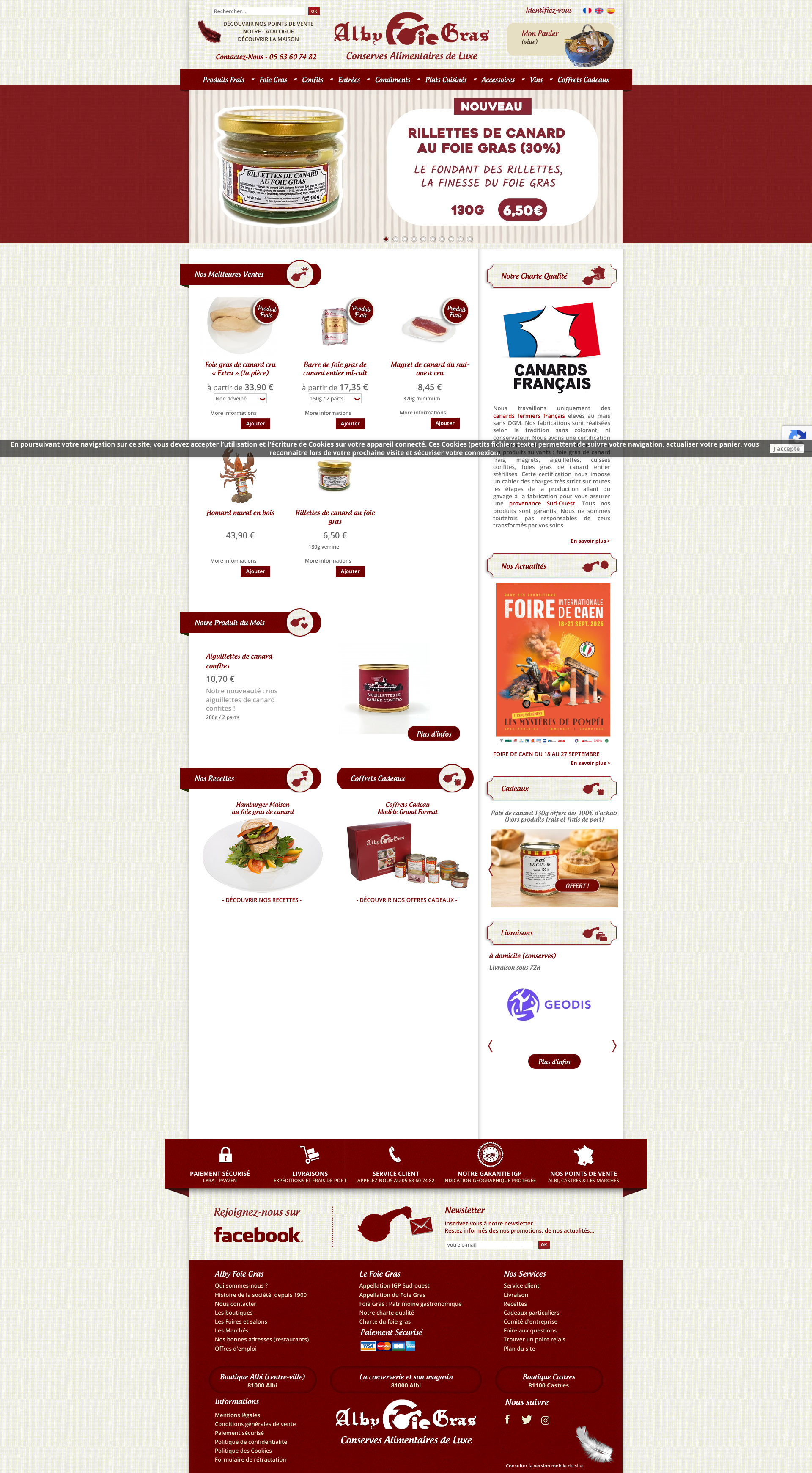 Aperçu du site