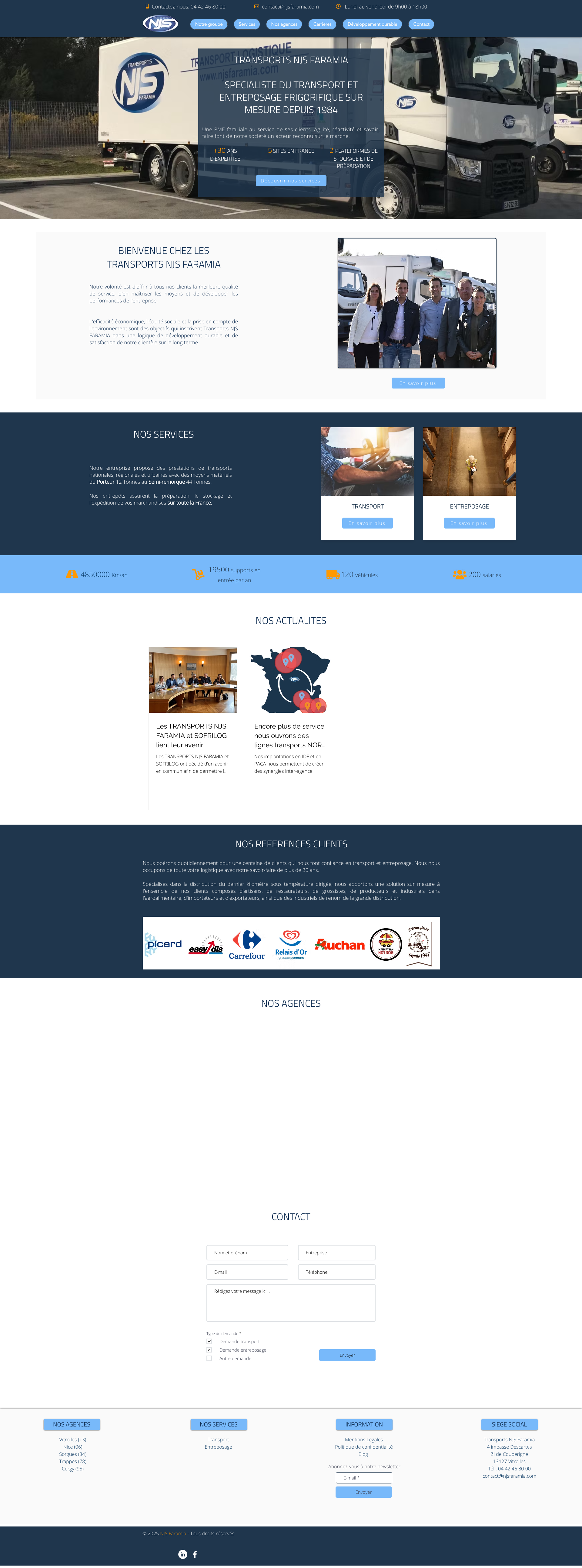 Aperçu du site