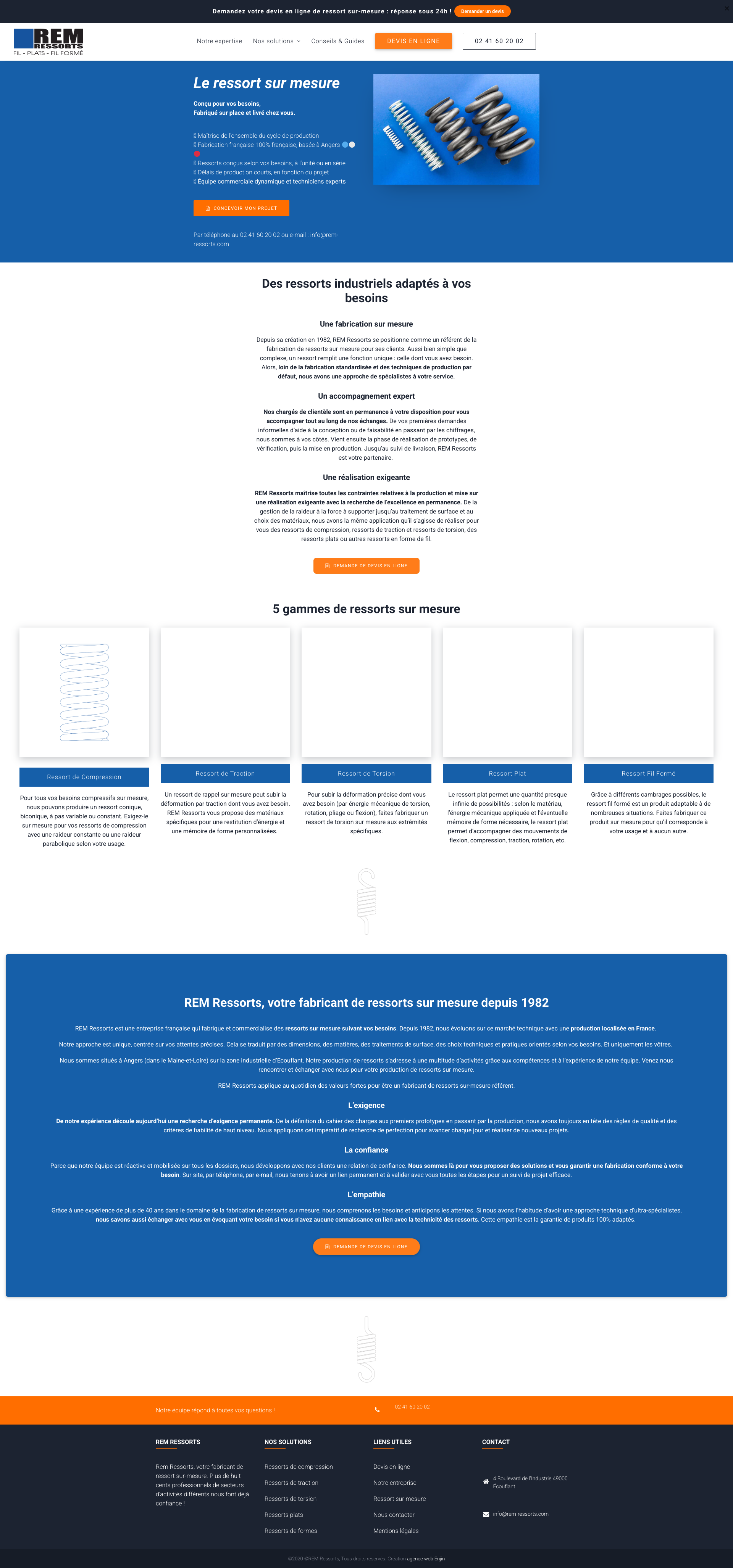 Aperçu du site