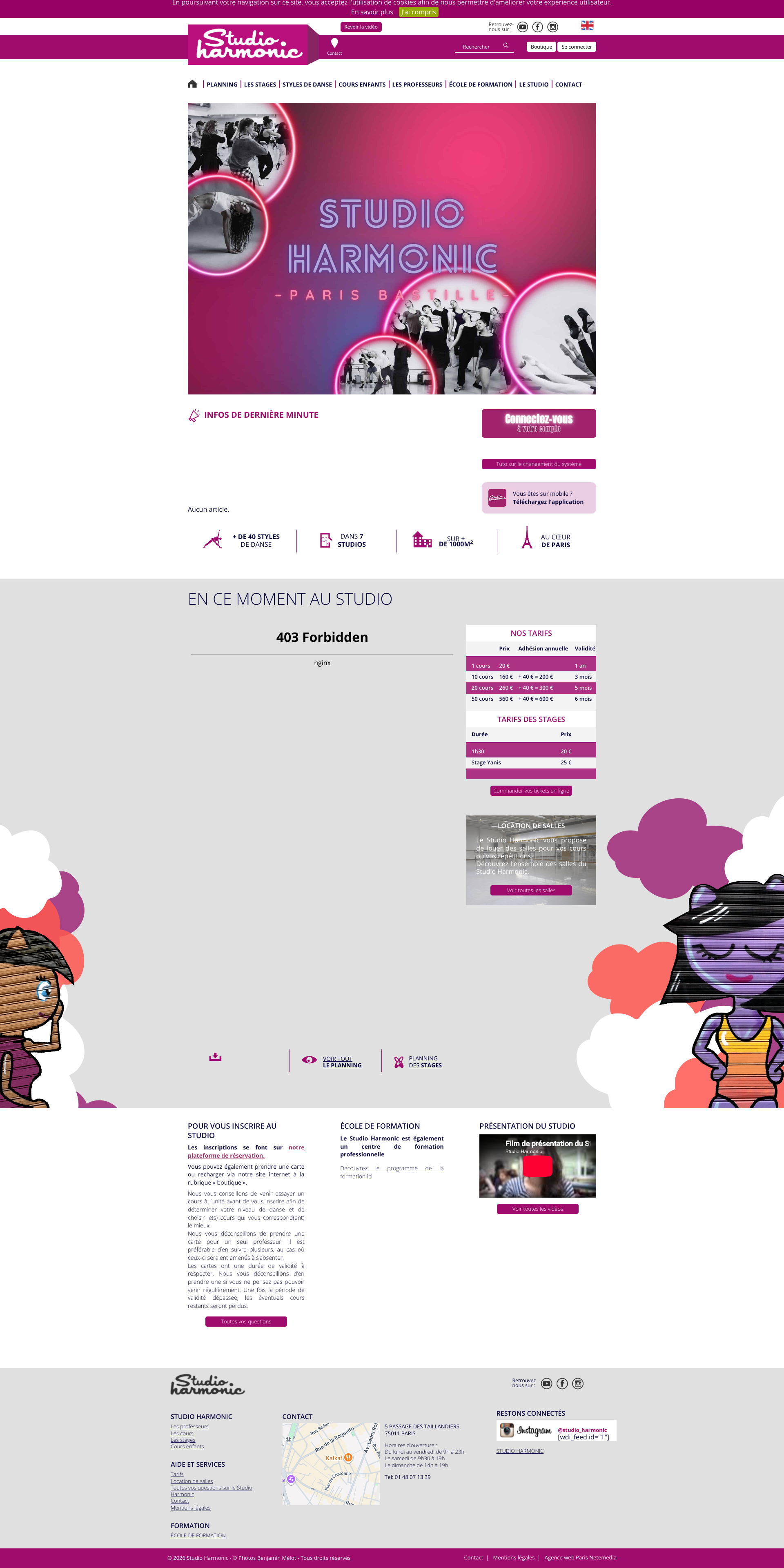 Aperçu du site