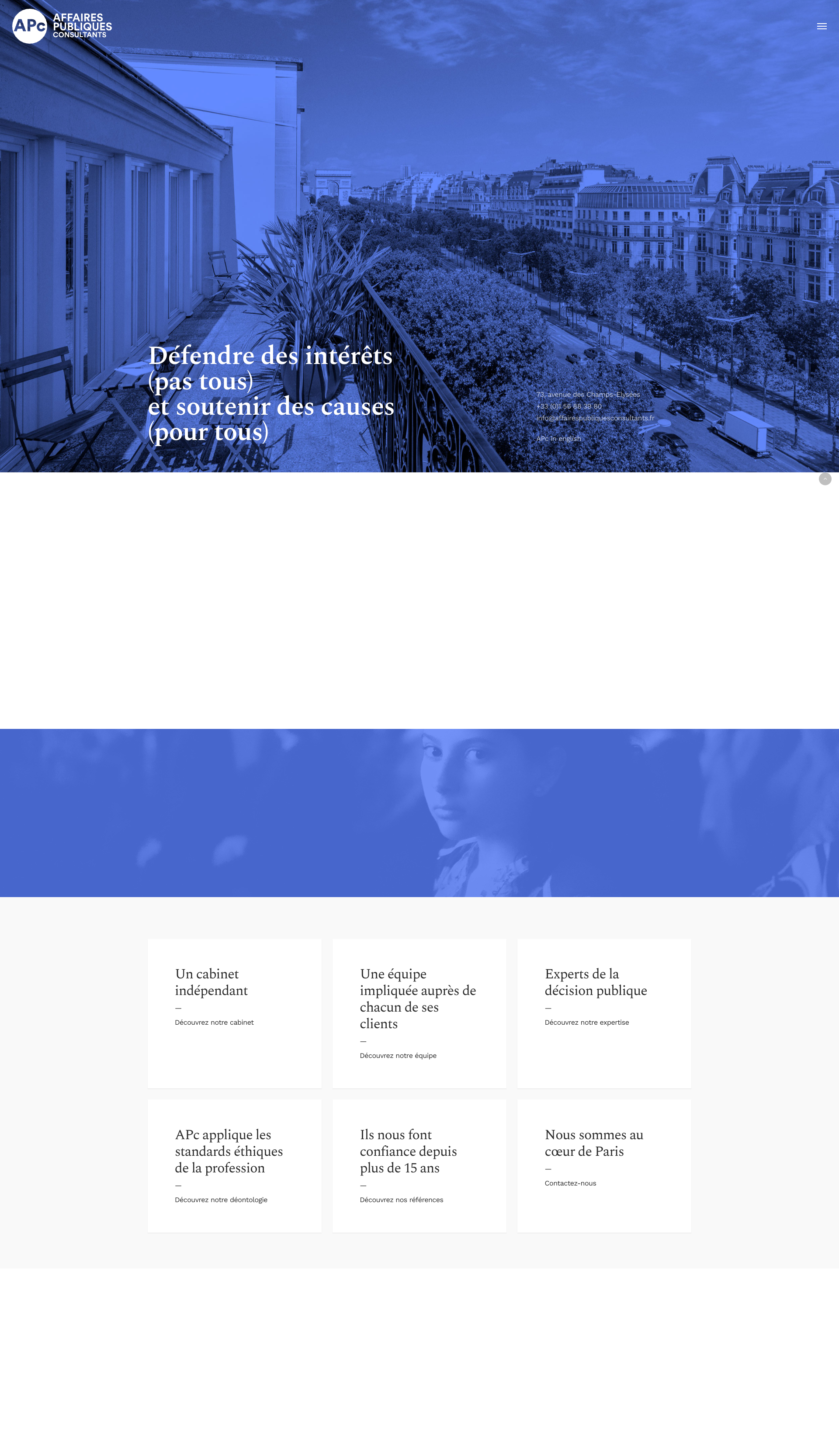 Aperçu du site