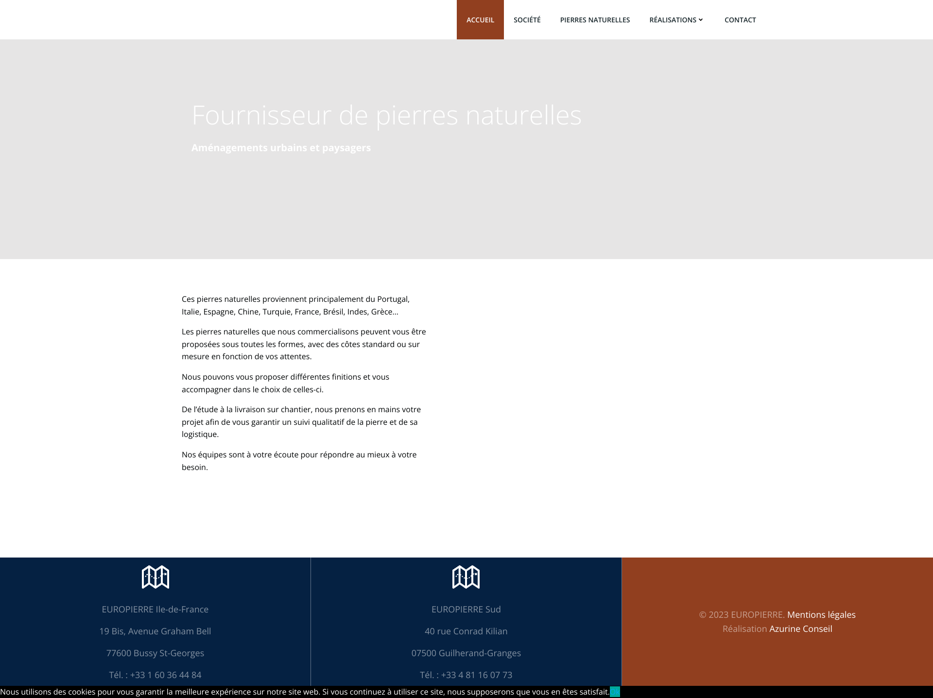 Aperçu du site