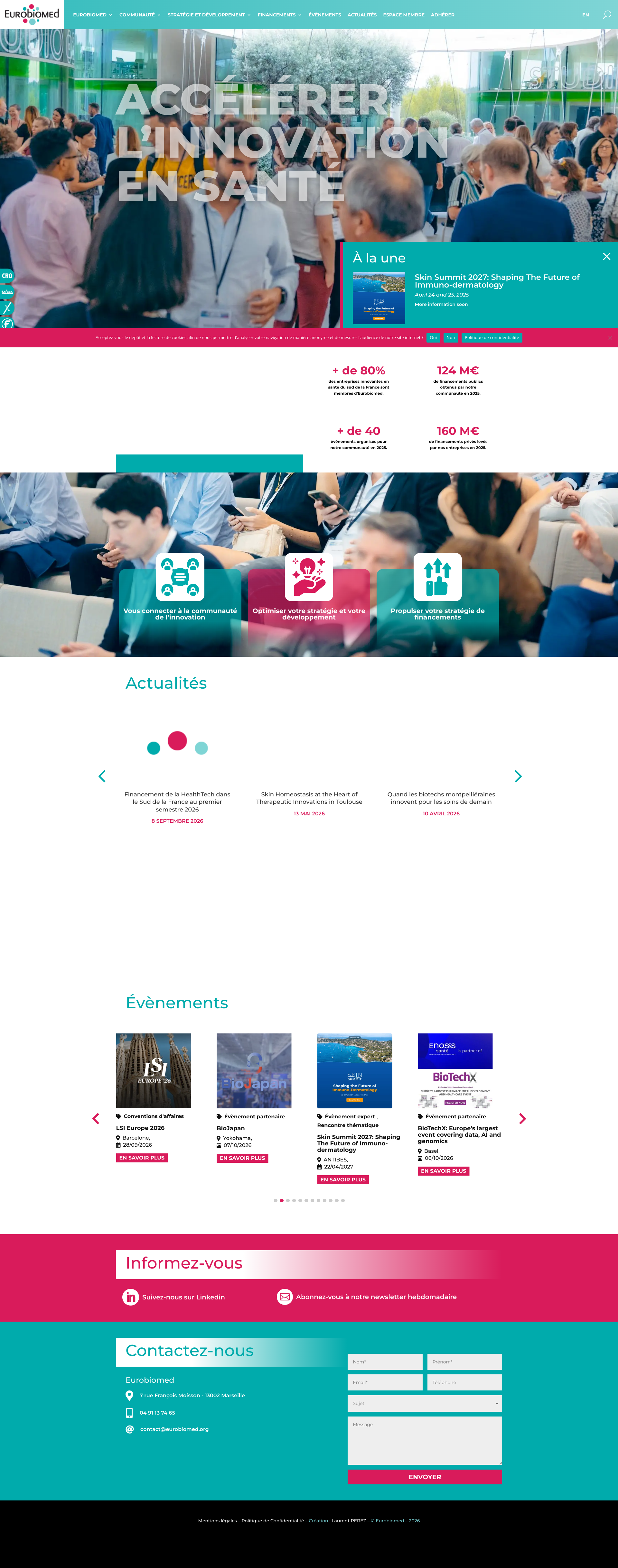 Aperçu du site