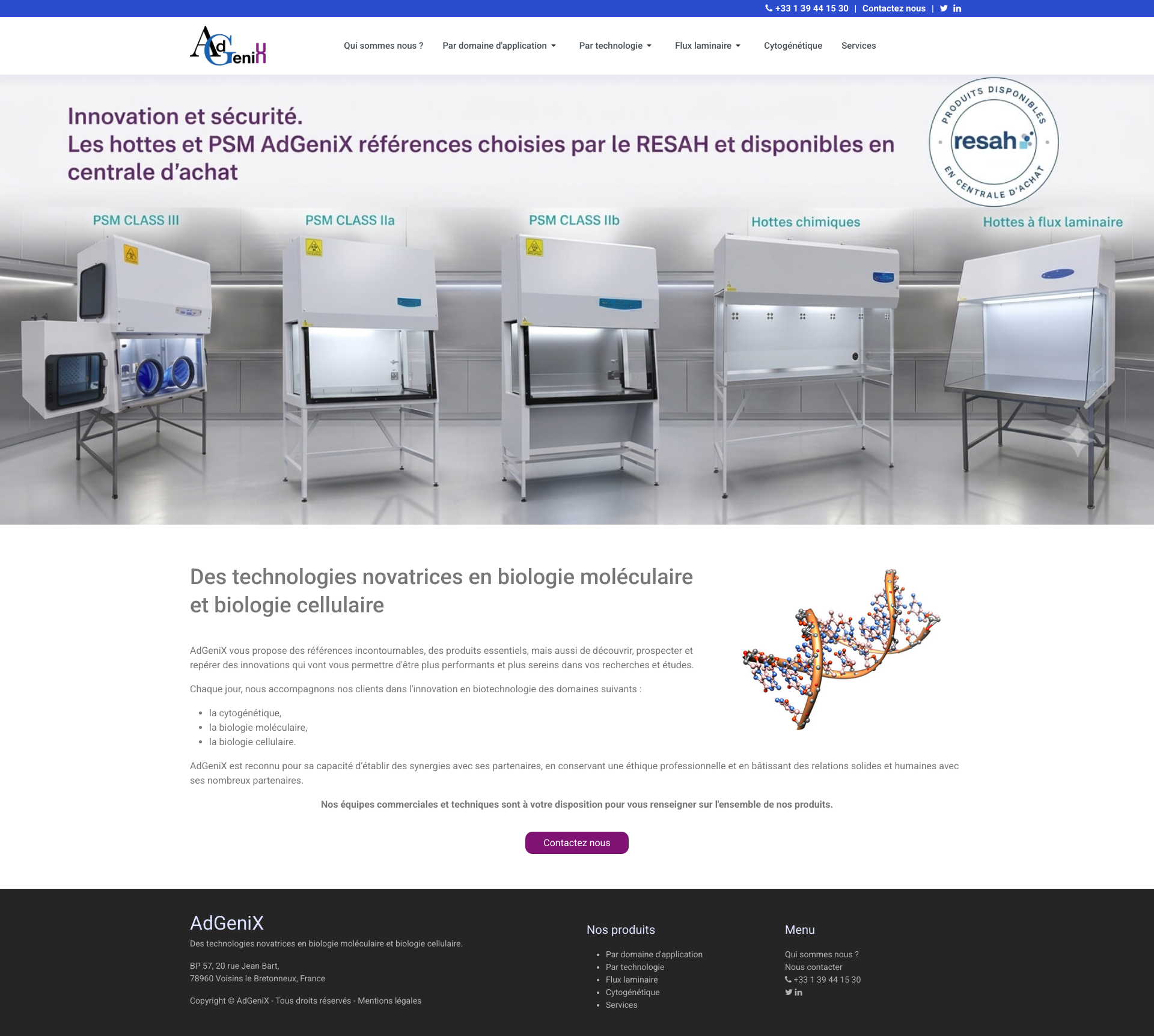 Aperçu du site