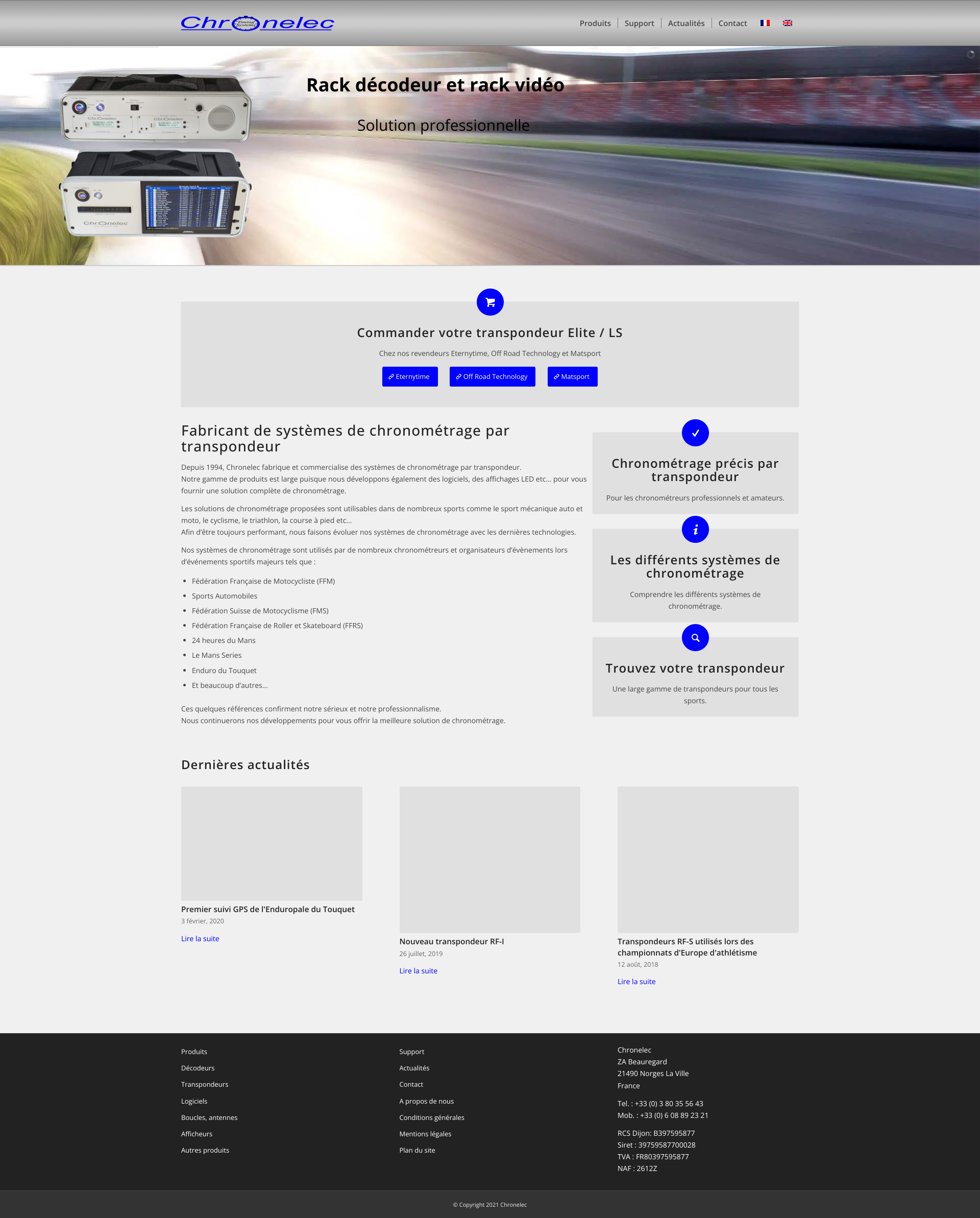 Aperçu du site