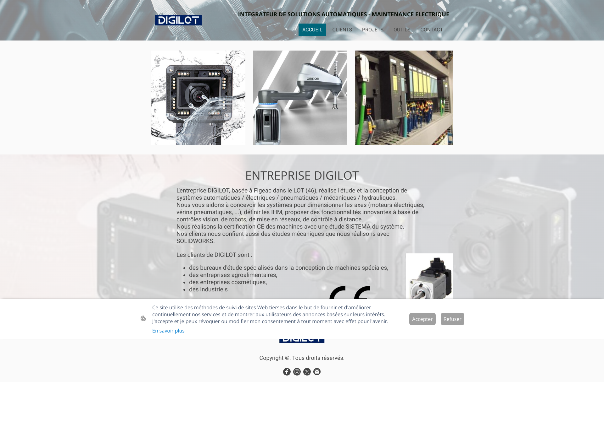 Aperçu du site