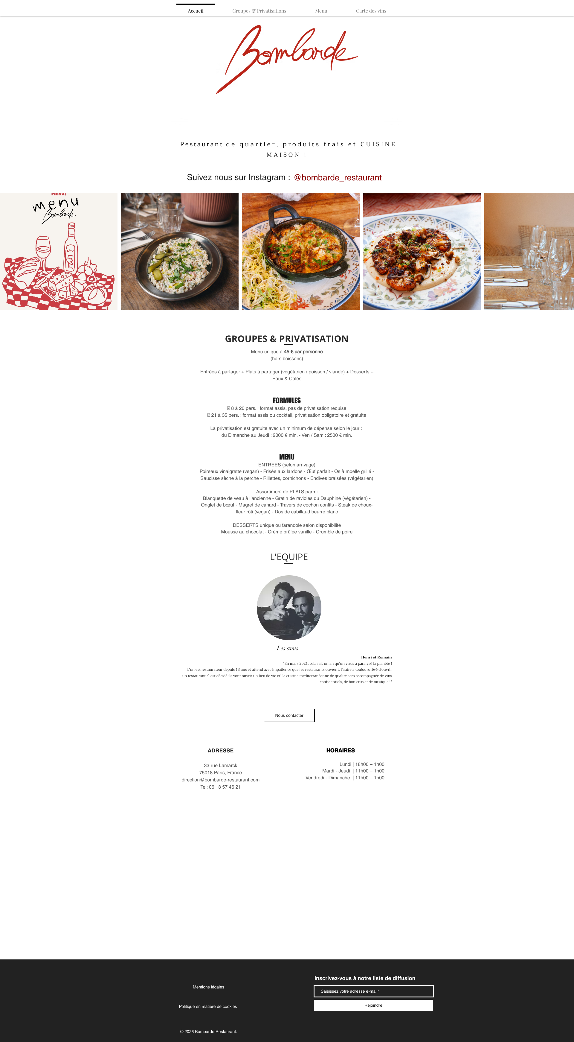 Aperçu du site