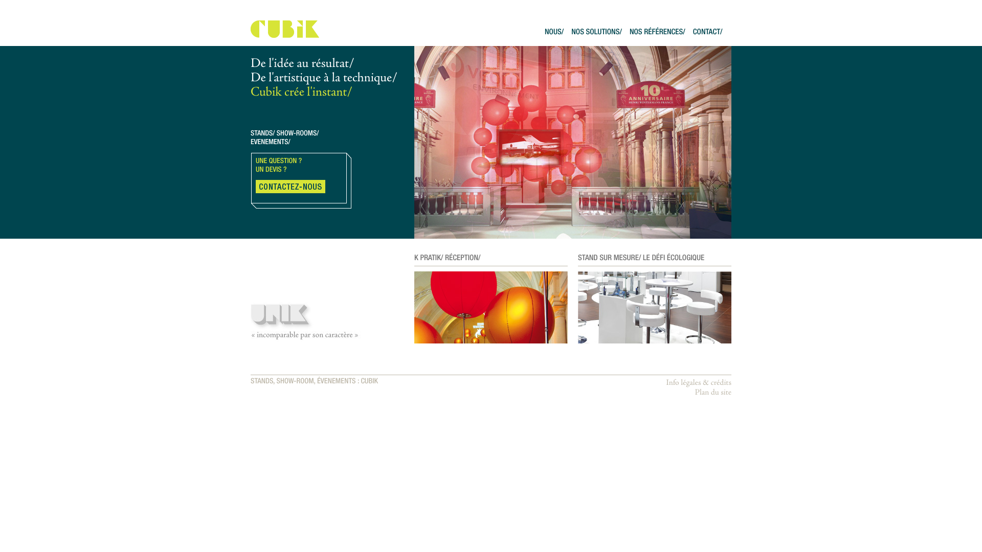 Aperçu du site