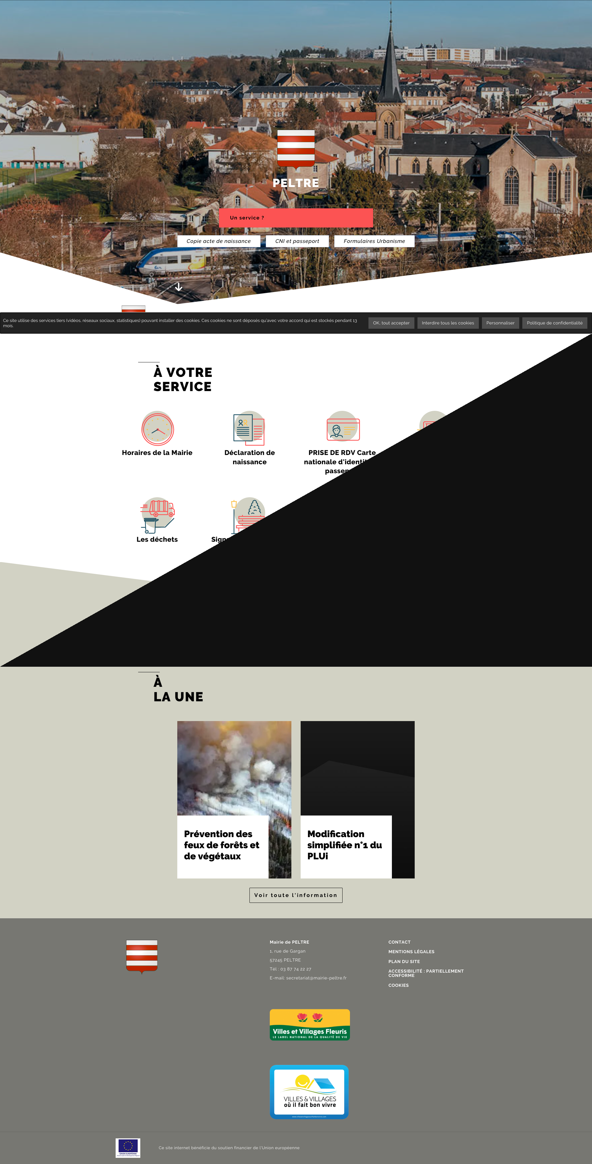 Aperçu du site