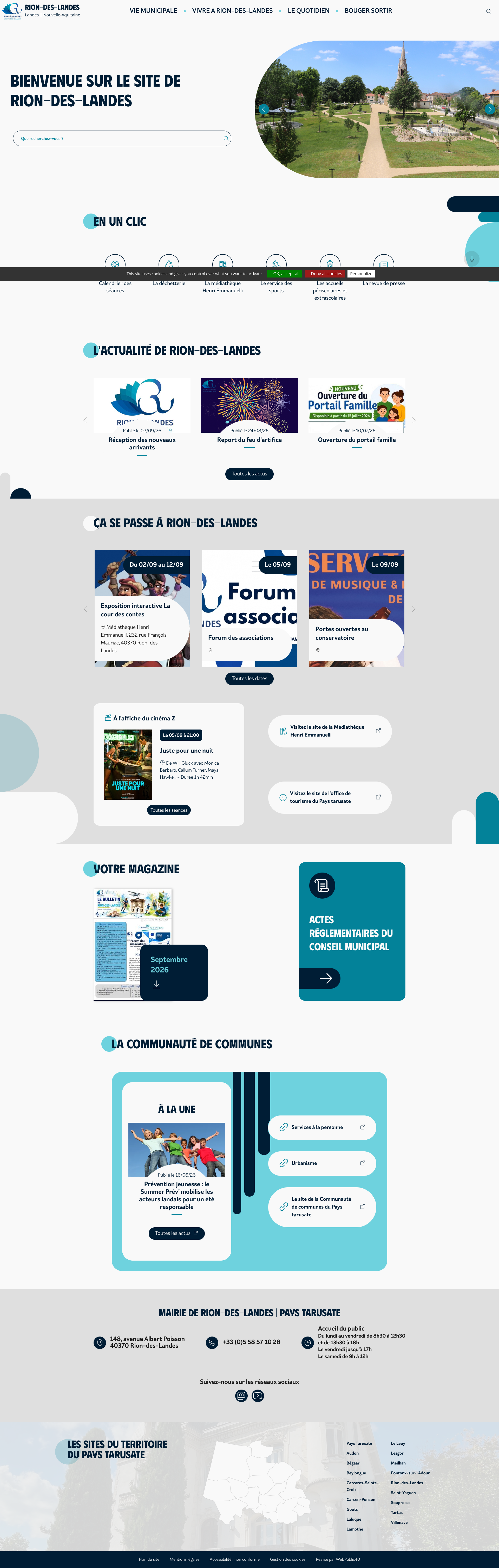 Aperçu du site