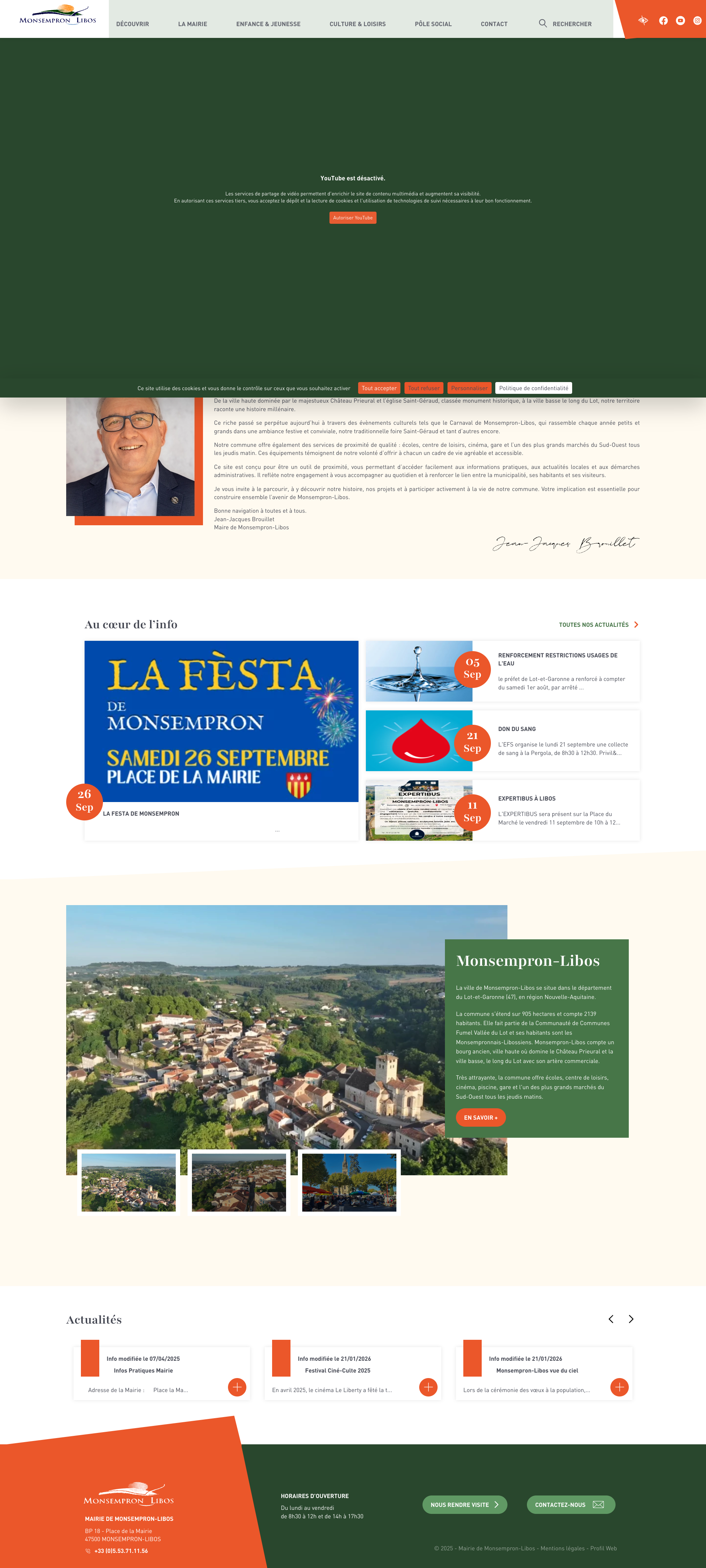 Aperçu du site