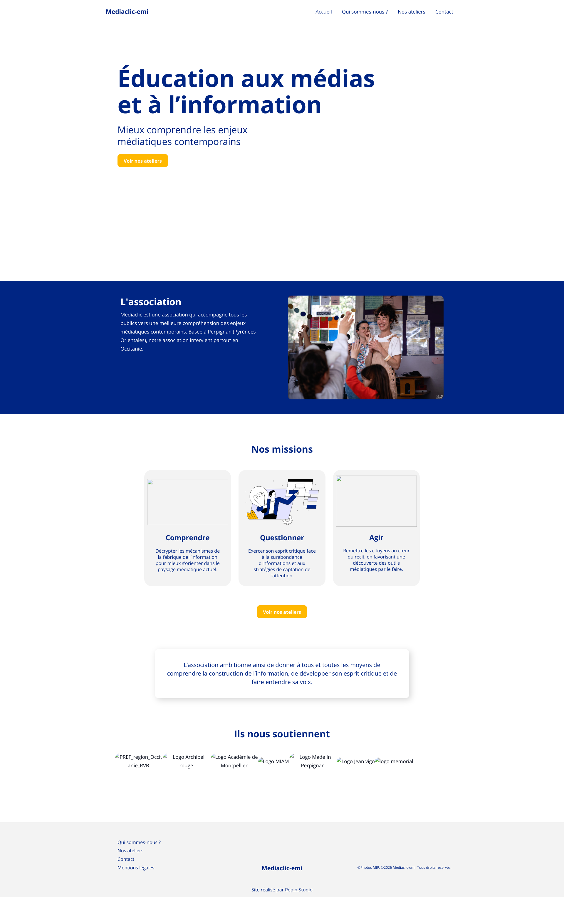 Aperçu du site