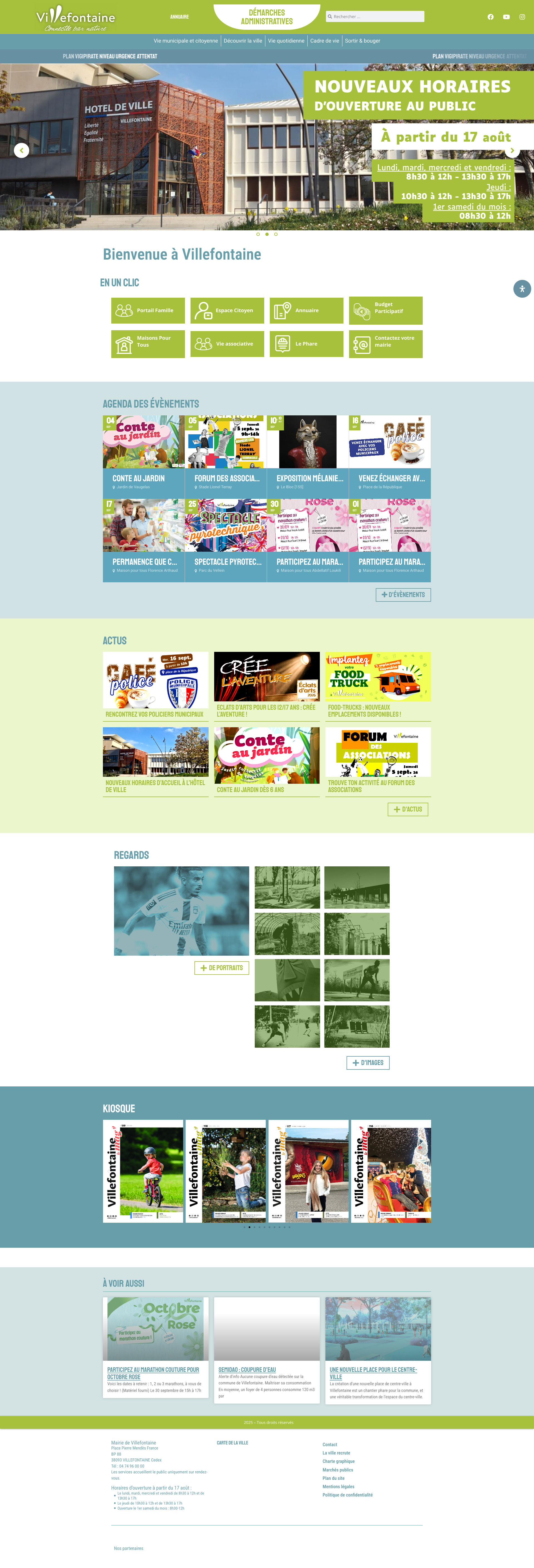 Aperçu du site