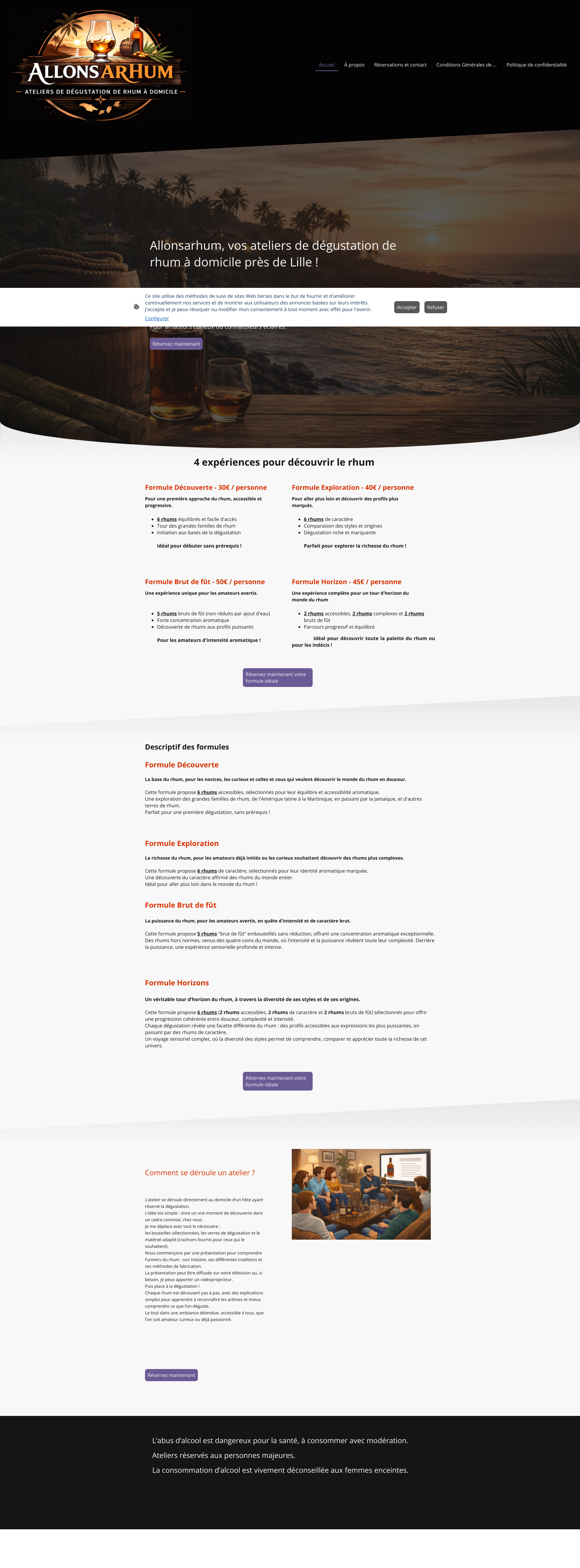 Aperçu du site