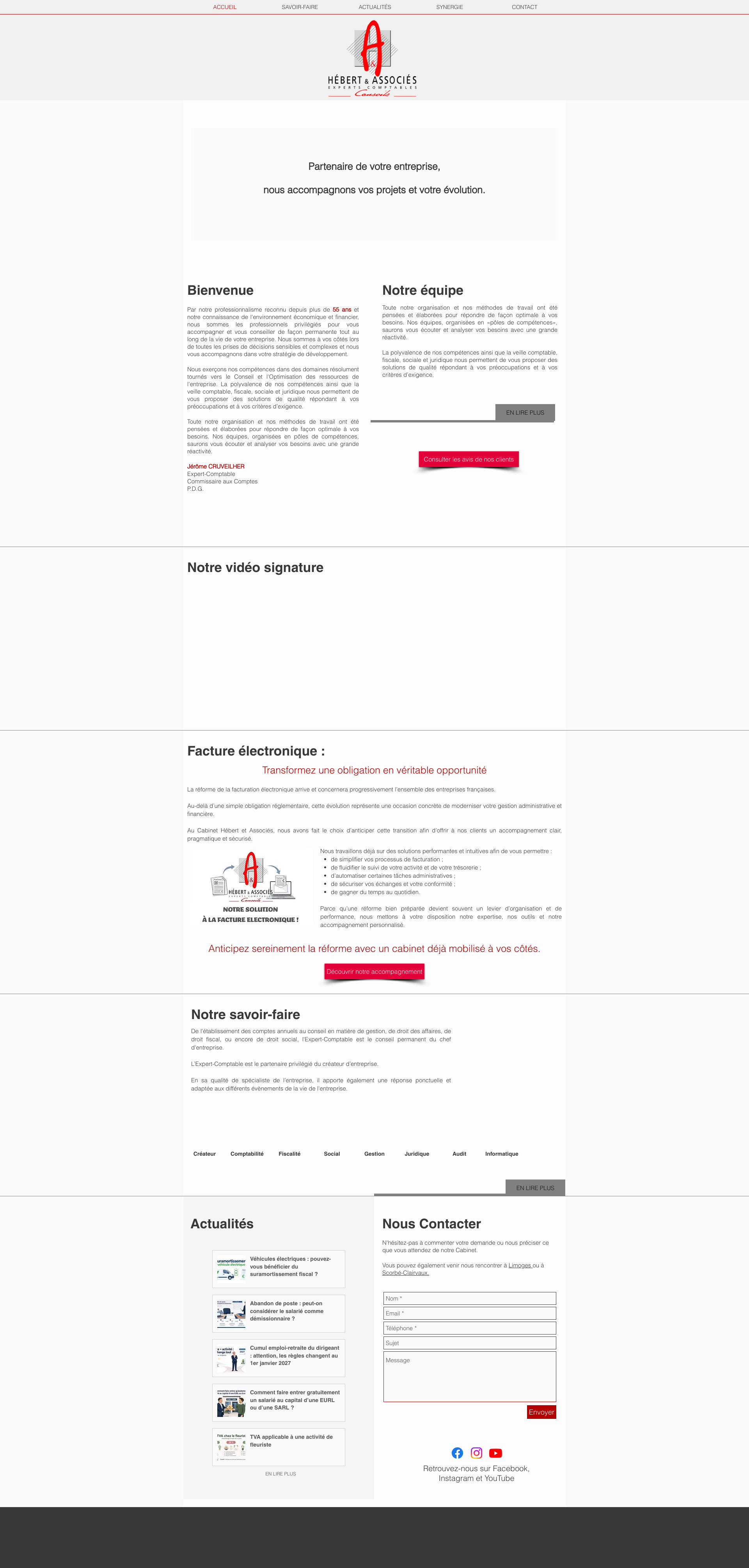 Aperçu du site