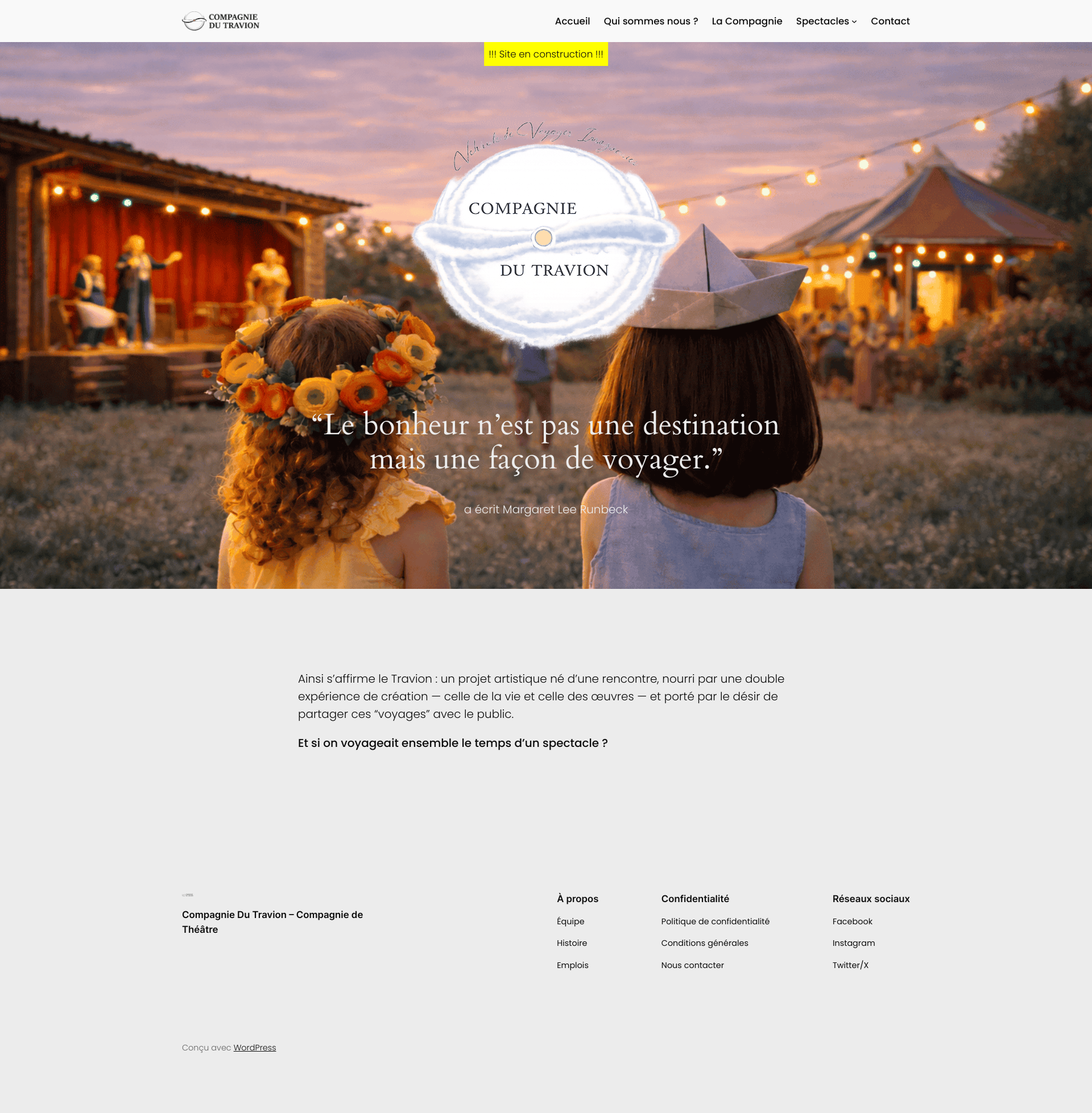 Aperçu du site
