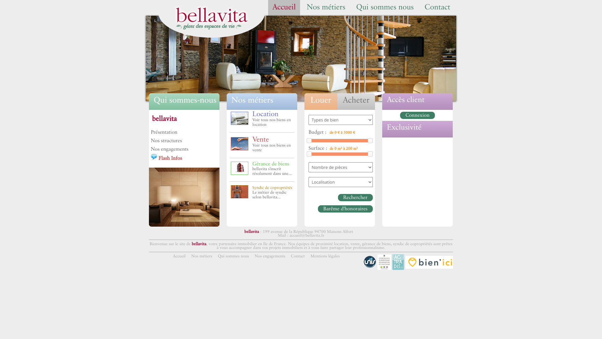 Aperçu du site