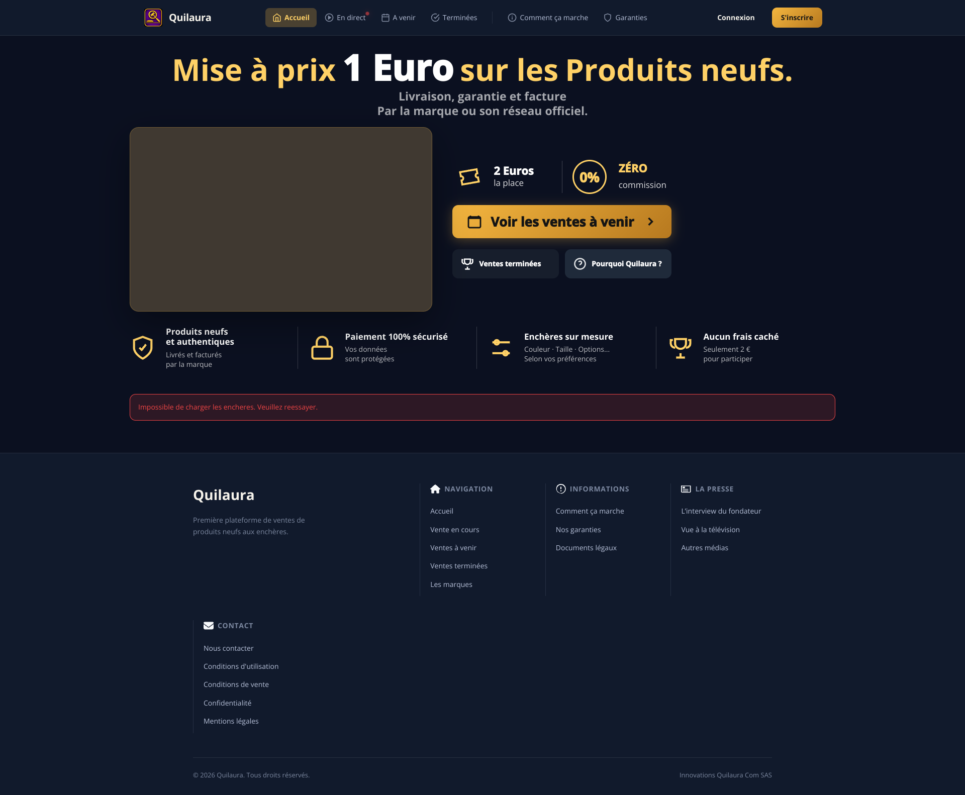 Aperçu du site