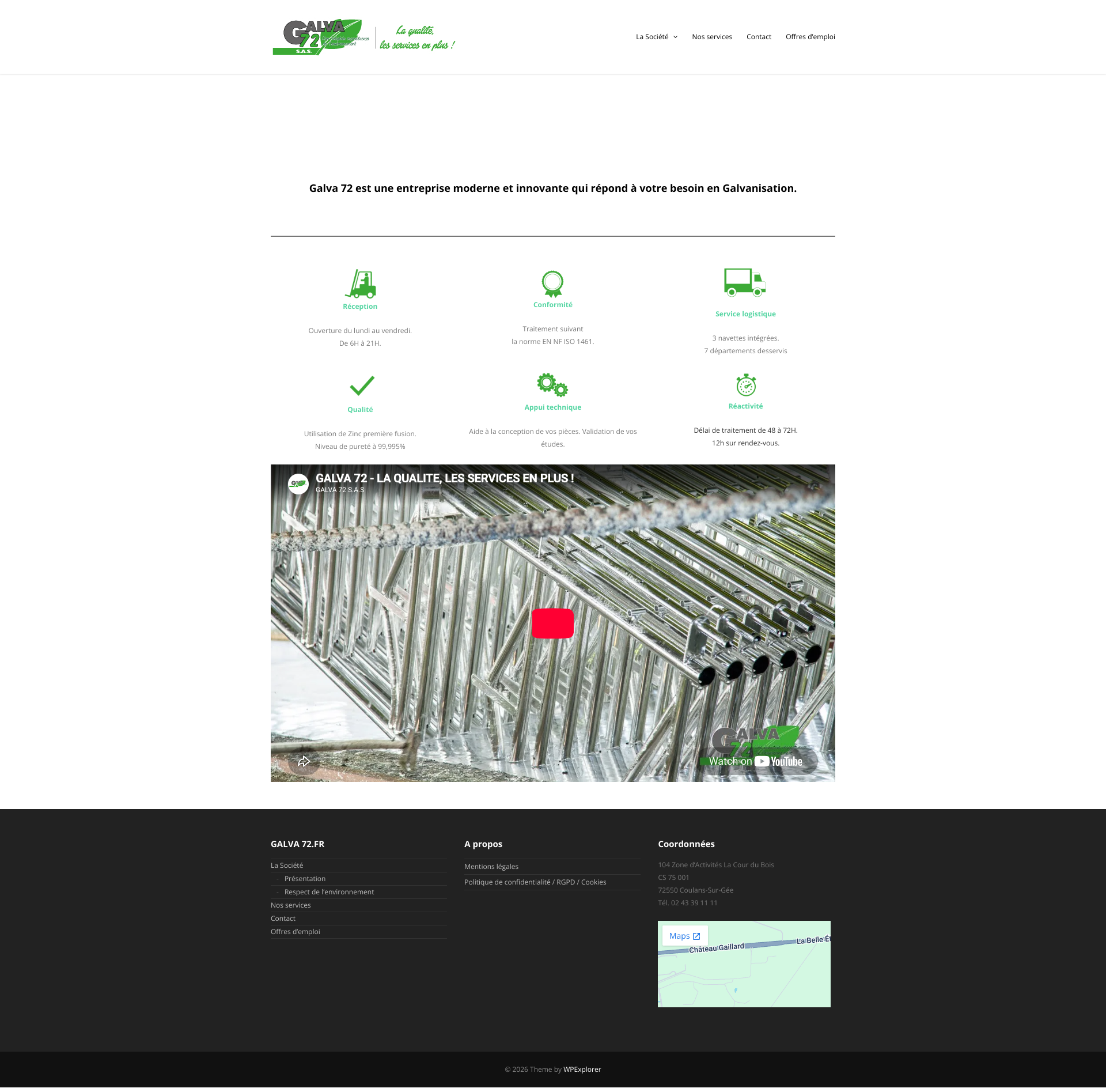 Aperçu du site
