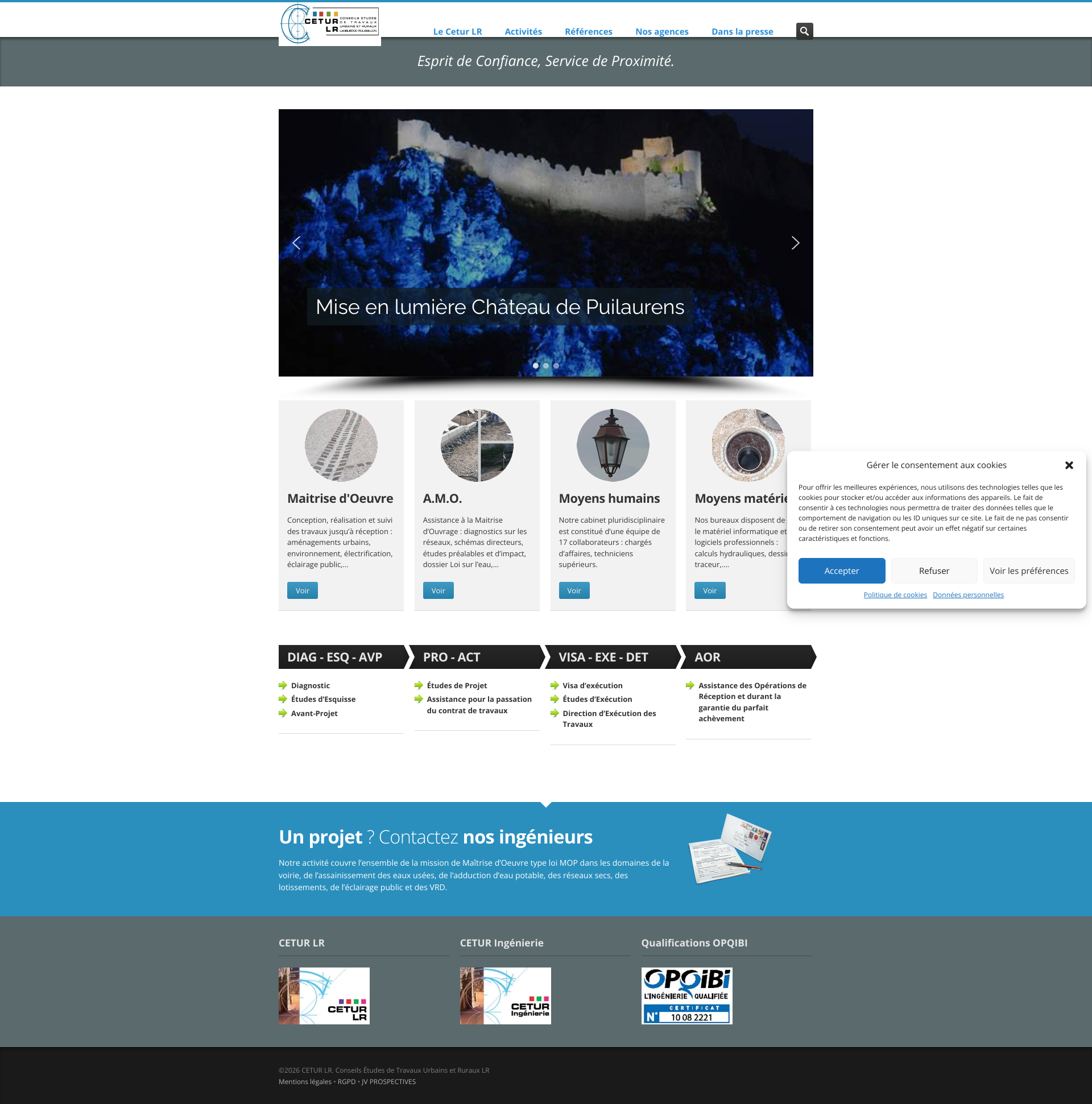 Aperçu du site