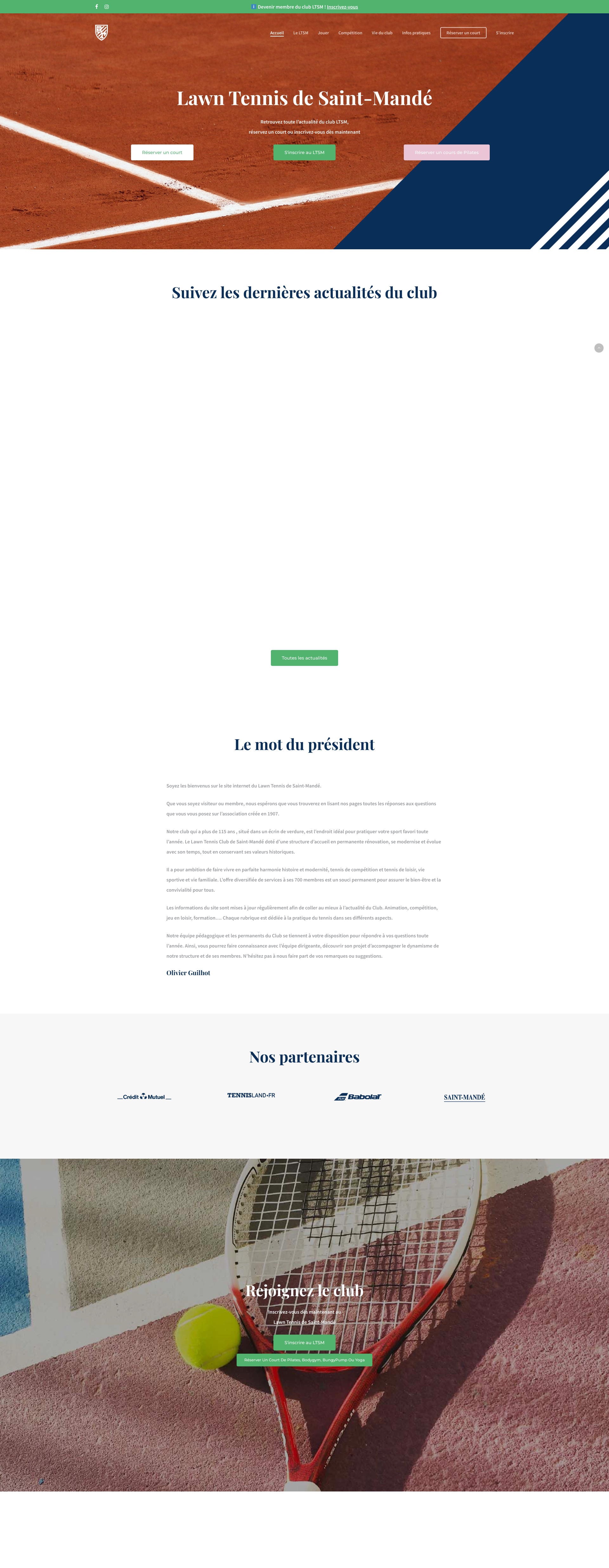 Aperçu du site