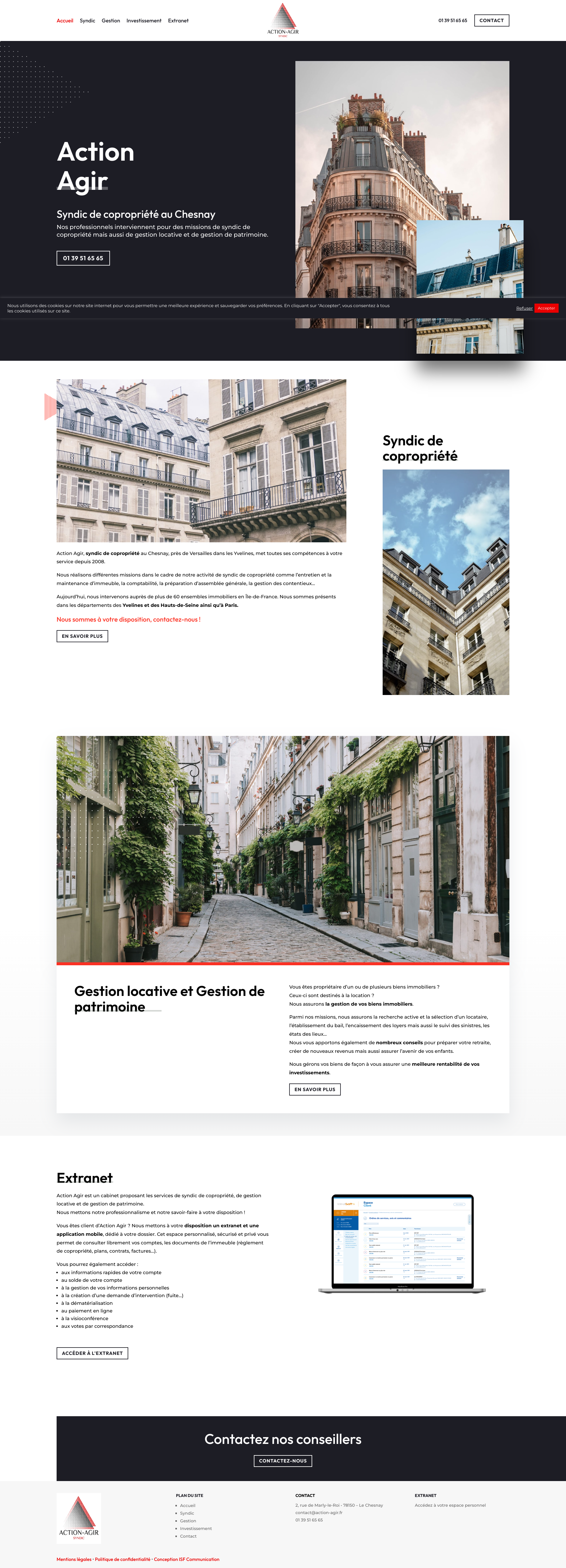 Aperçu du site