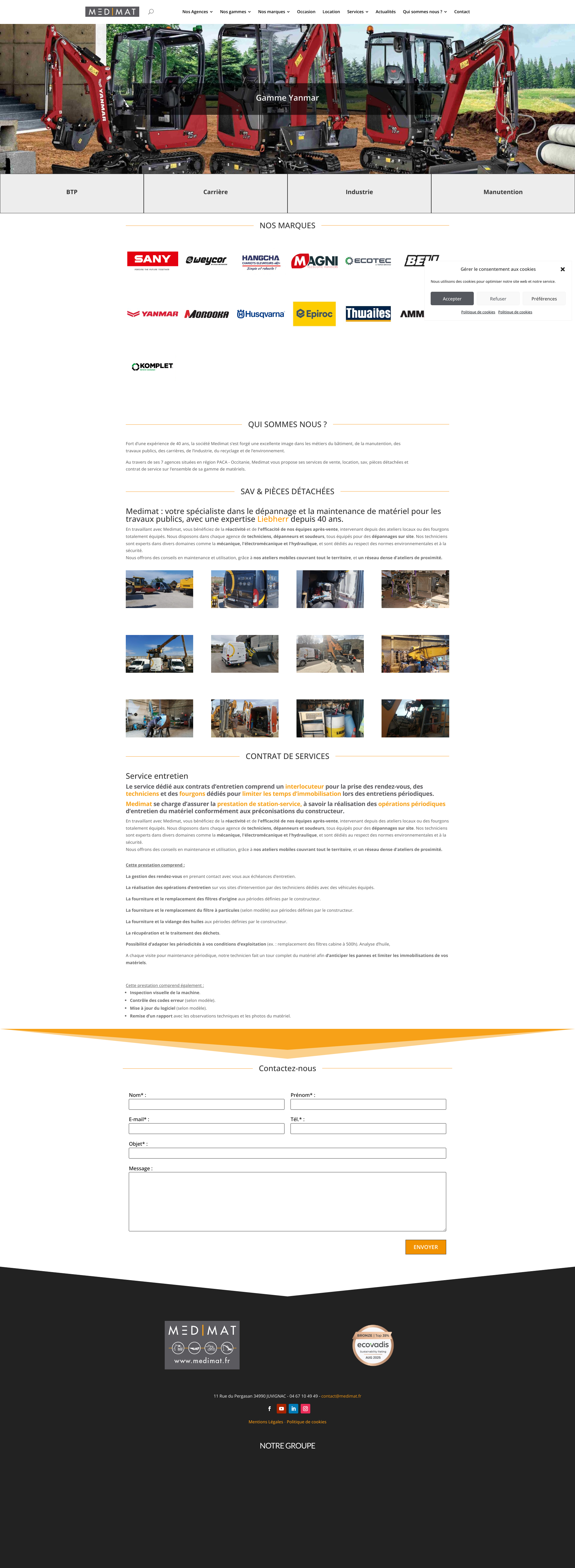 Aperçu du site