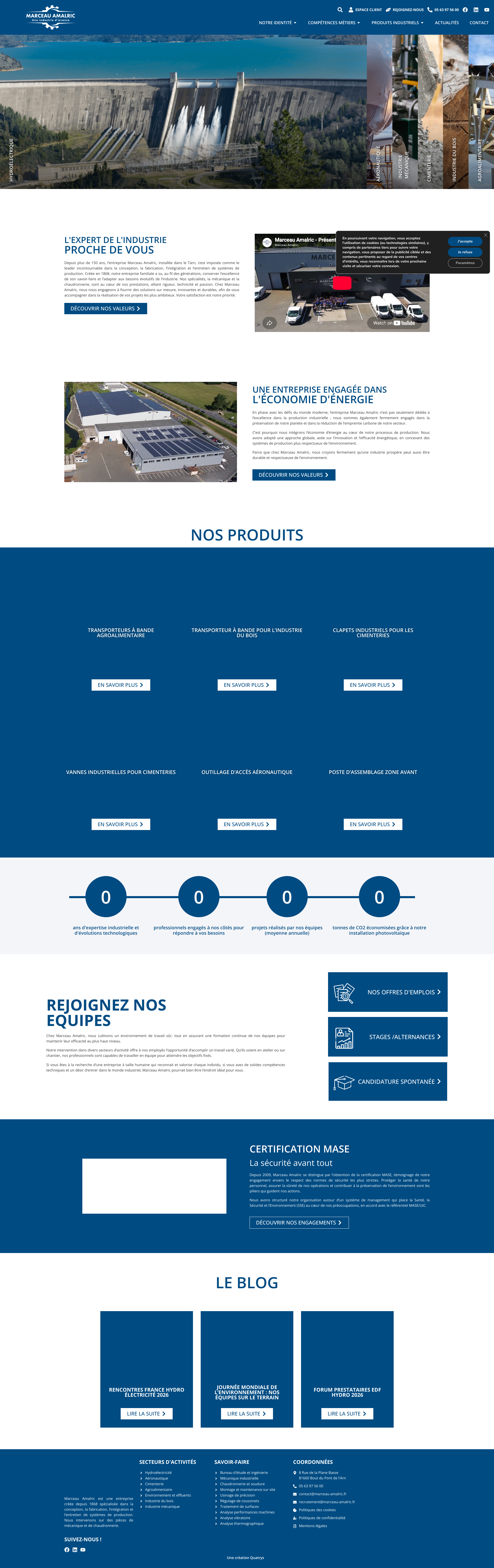Aperçu du site