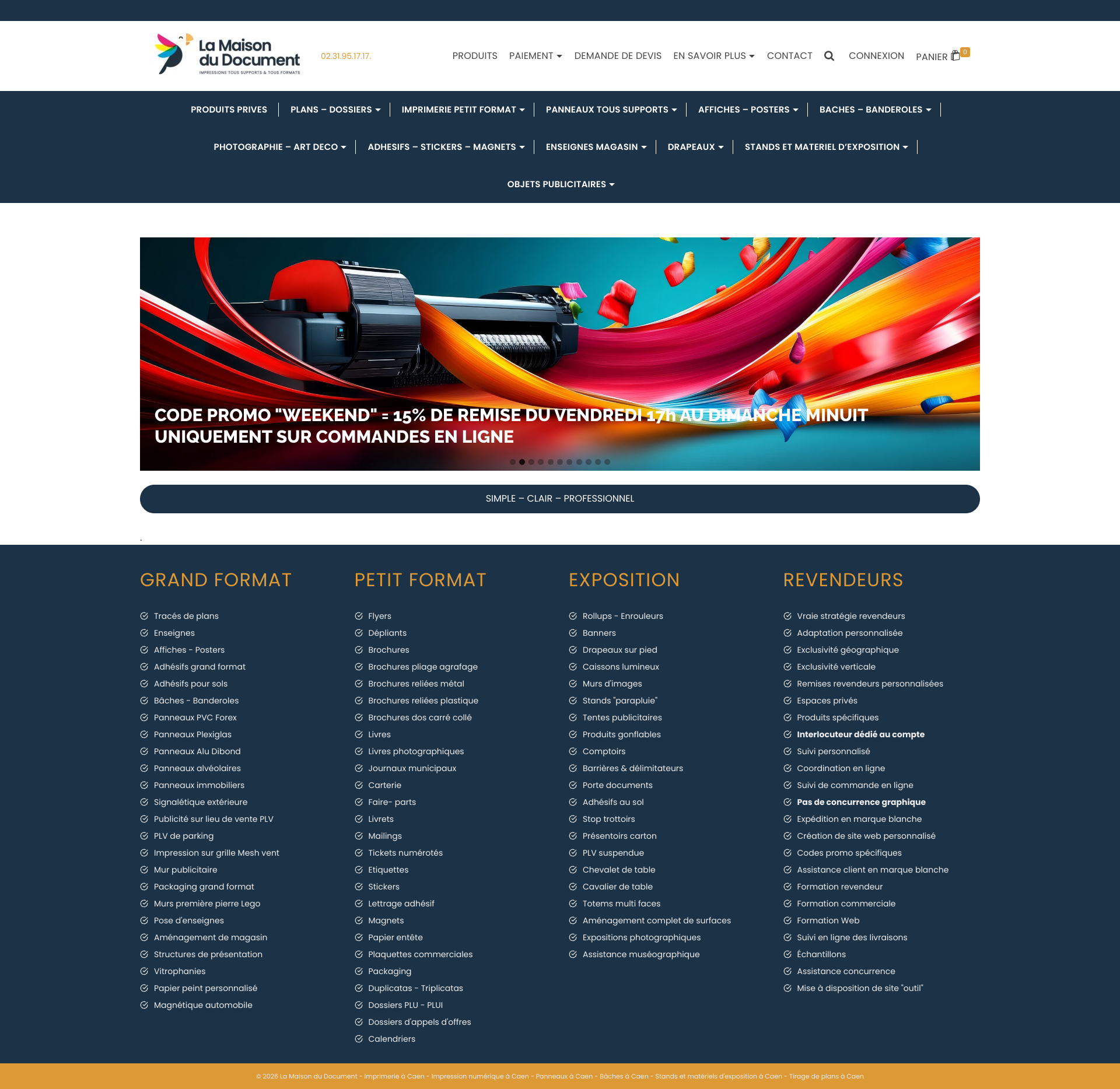 Aperçu du site